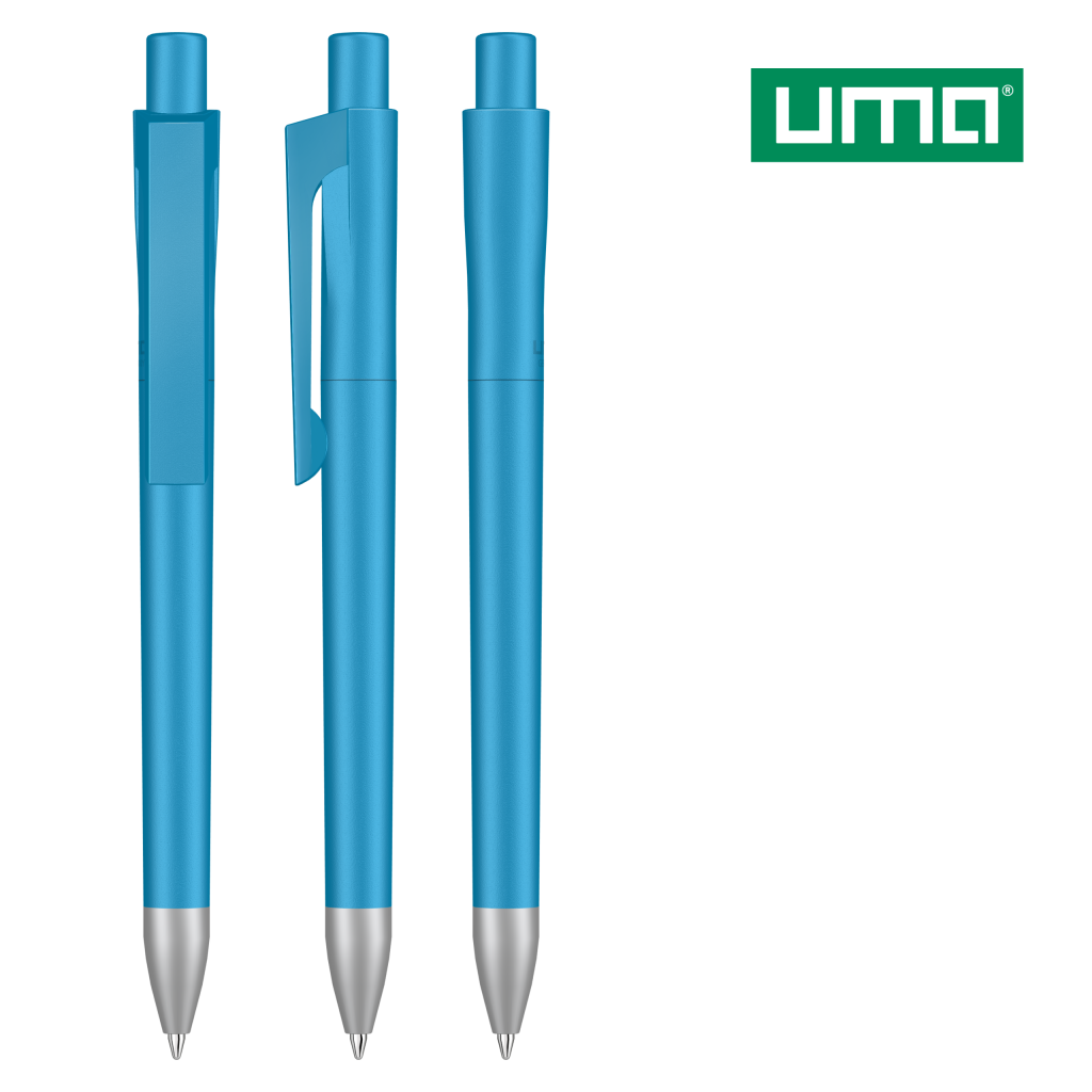 UMA CHECK SI Druckkugelschreiber – Cyan