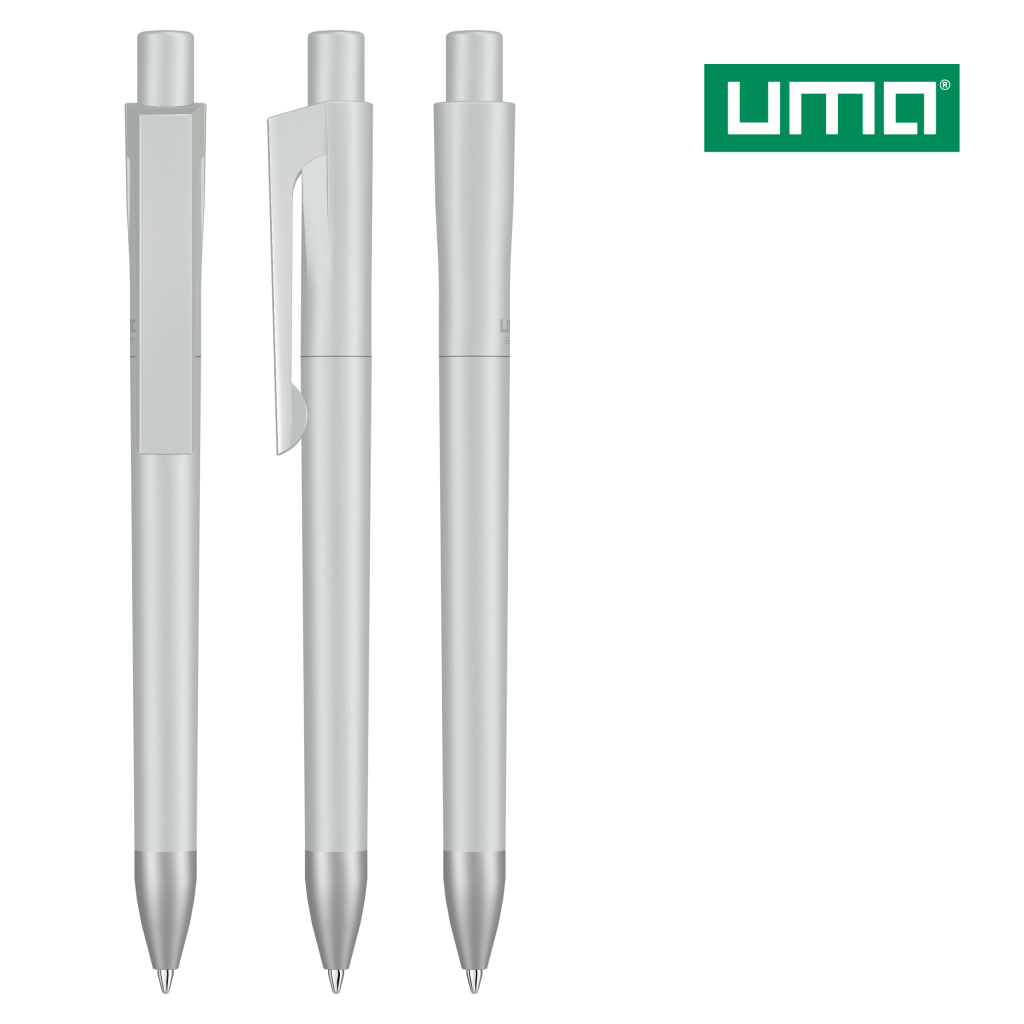 UMA CHECK SI Druckkugelschreiber – Hellgrau