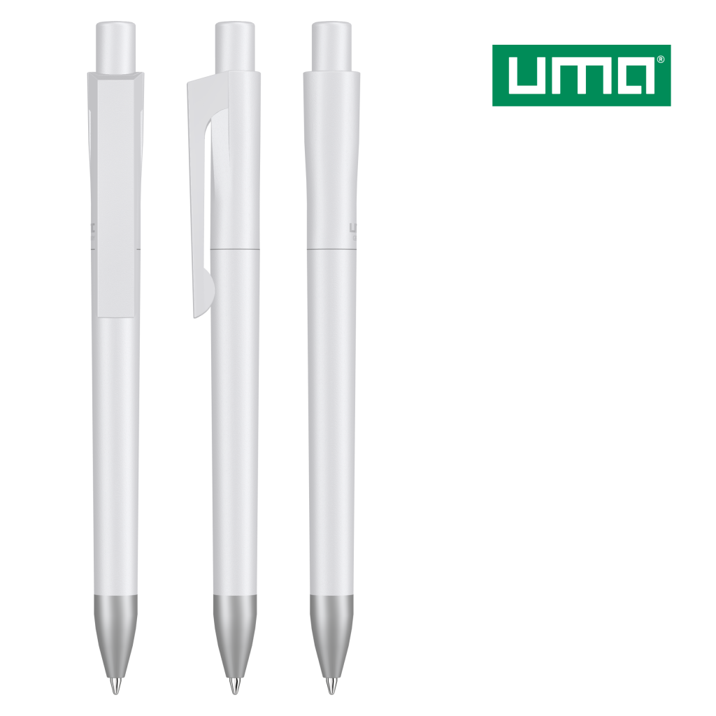 UMA CHECK SI Druckkugelschreiber – Weiß