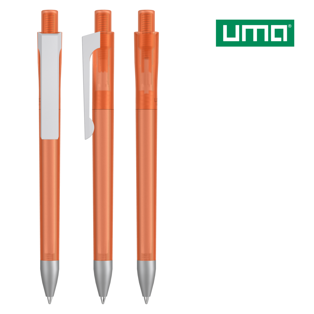 UMA CHECK frozen KG SI Druckkugelschreiber – Orange