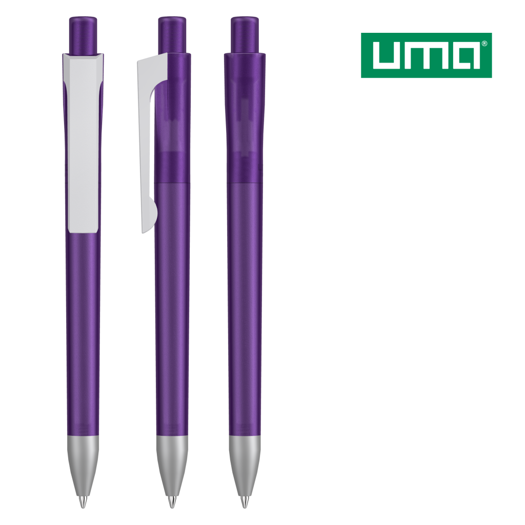 UMA CHECK frozen KG SI Druckkugelschreiber – Violett