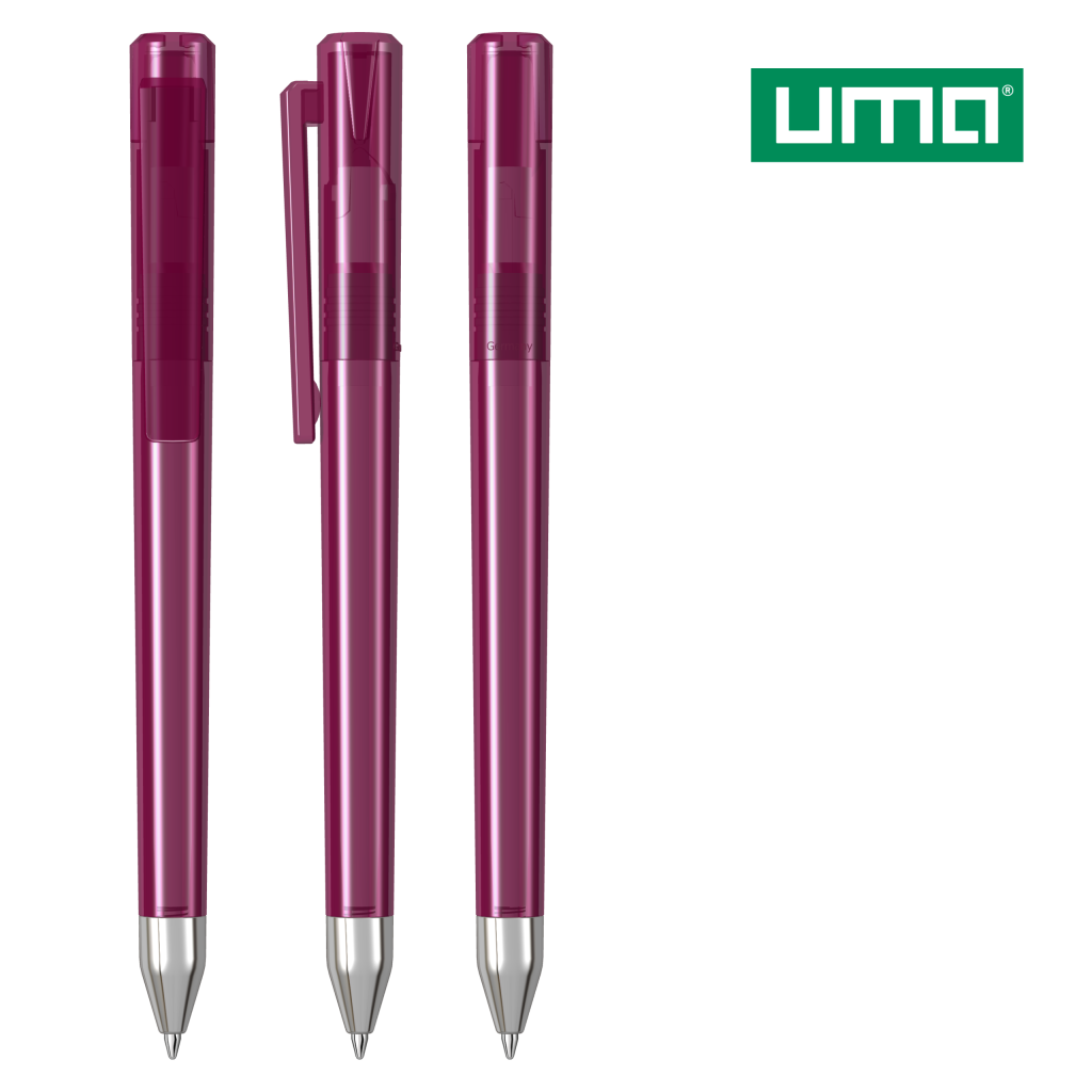 UMA CRYS transparent SI Drehkugelschreiber – Magenta