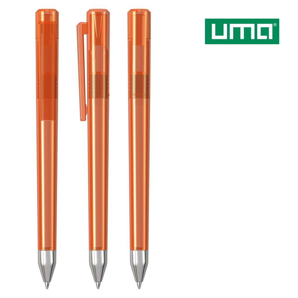 UMA CRYS transparent SI Drehkugelschreiber – Orange