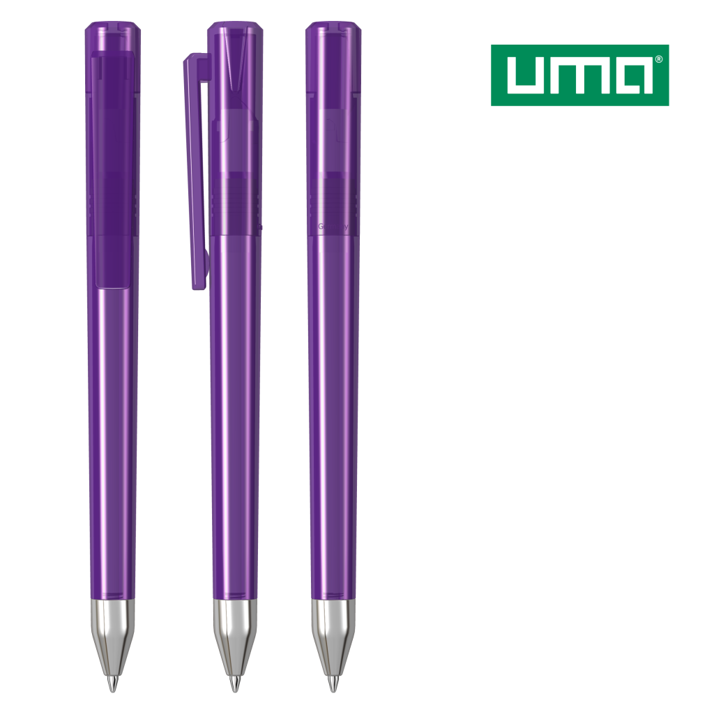 UMA CRYS transparent SI Drehkugelschreiber – Violett