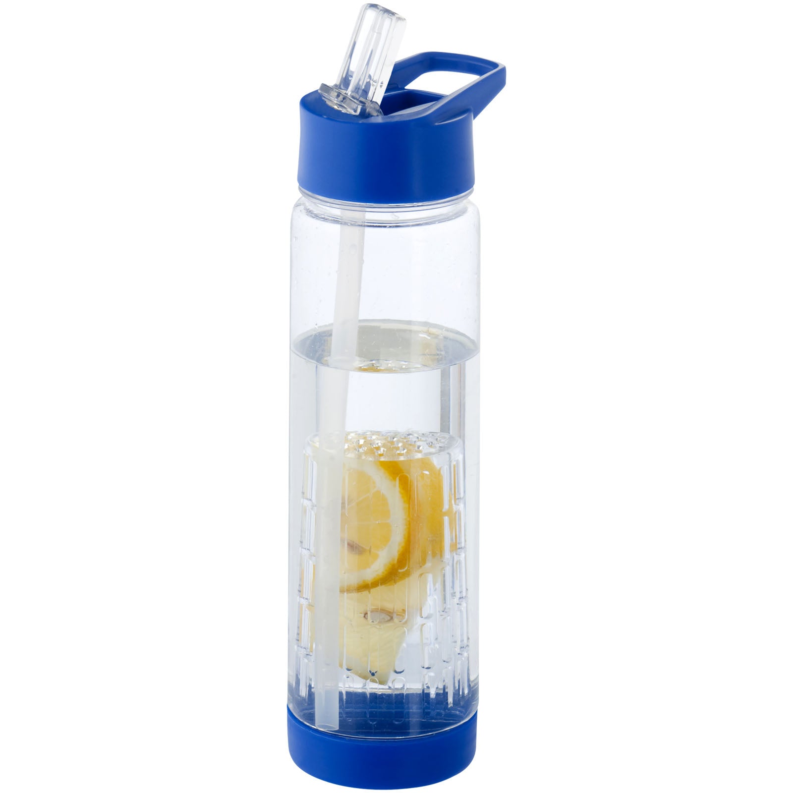 Tutti frutti 740 ml Tritan™ Sportflasche mit Infuser – Transparent und Blau