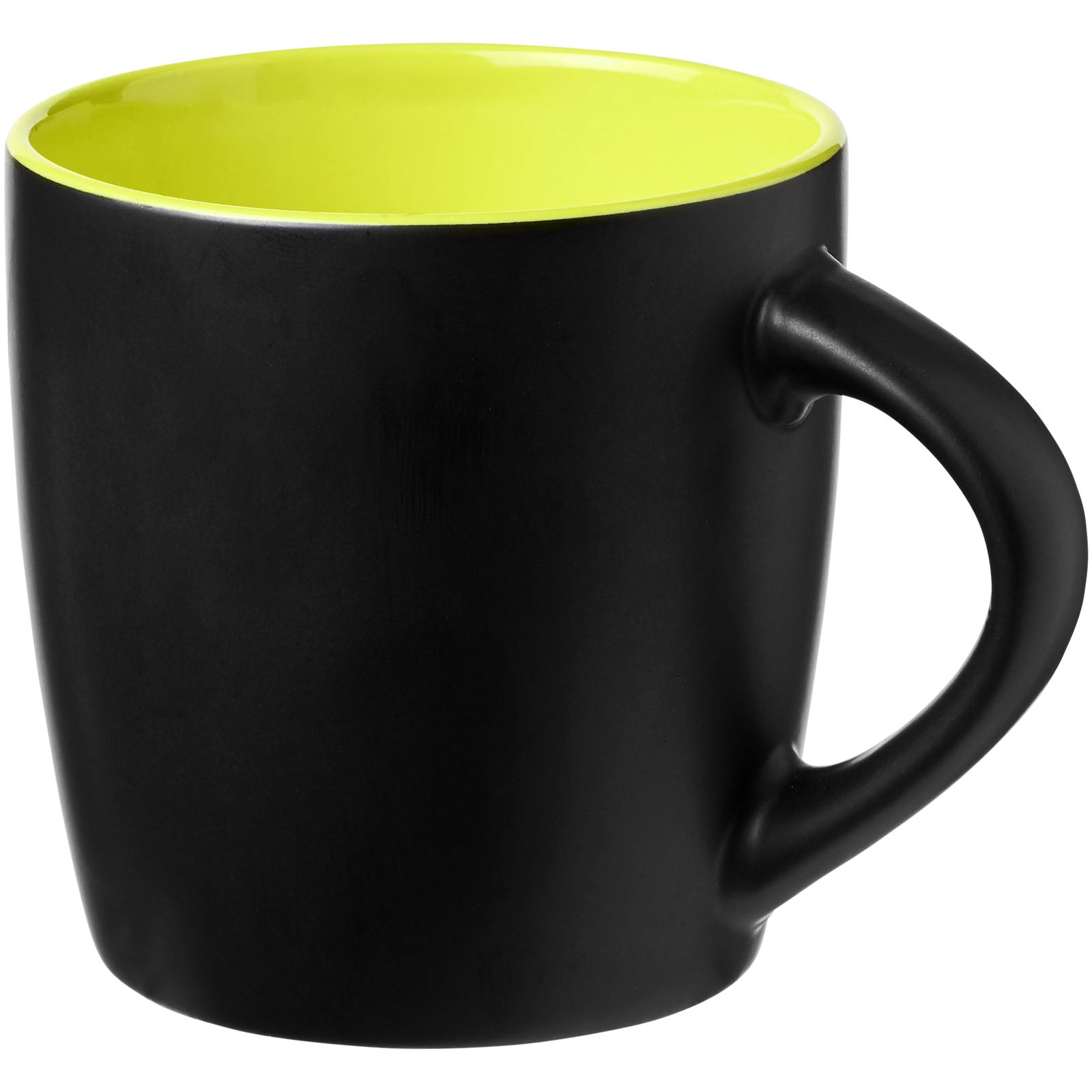Riviera 340 ml Keramikbecher – Schwarz und Limone
