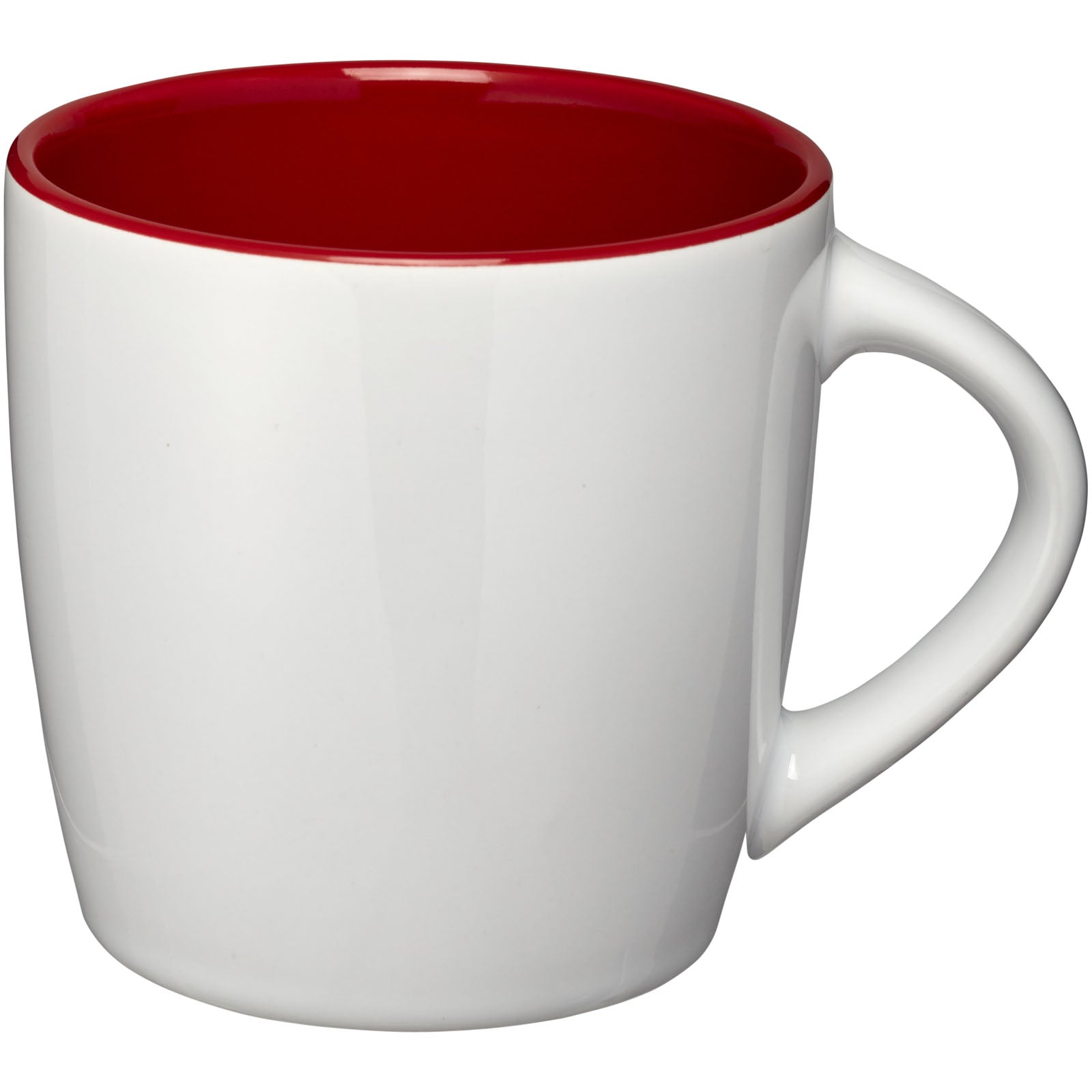 Aztec 340 ml Keramiktasse – Weiss und Rot