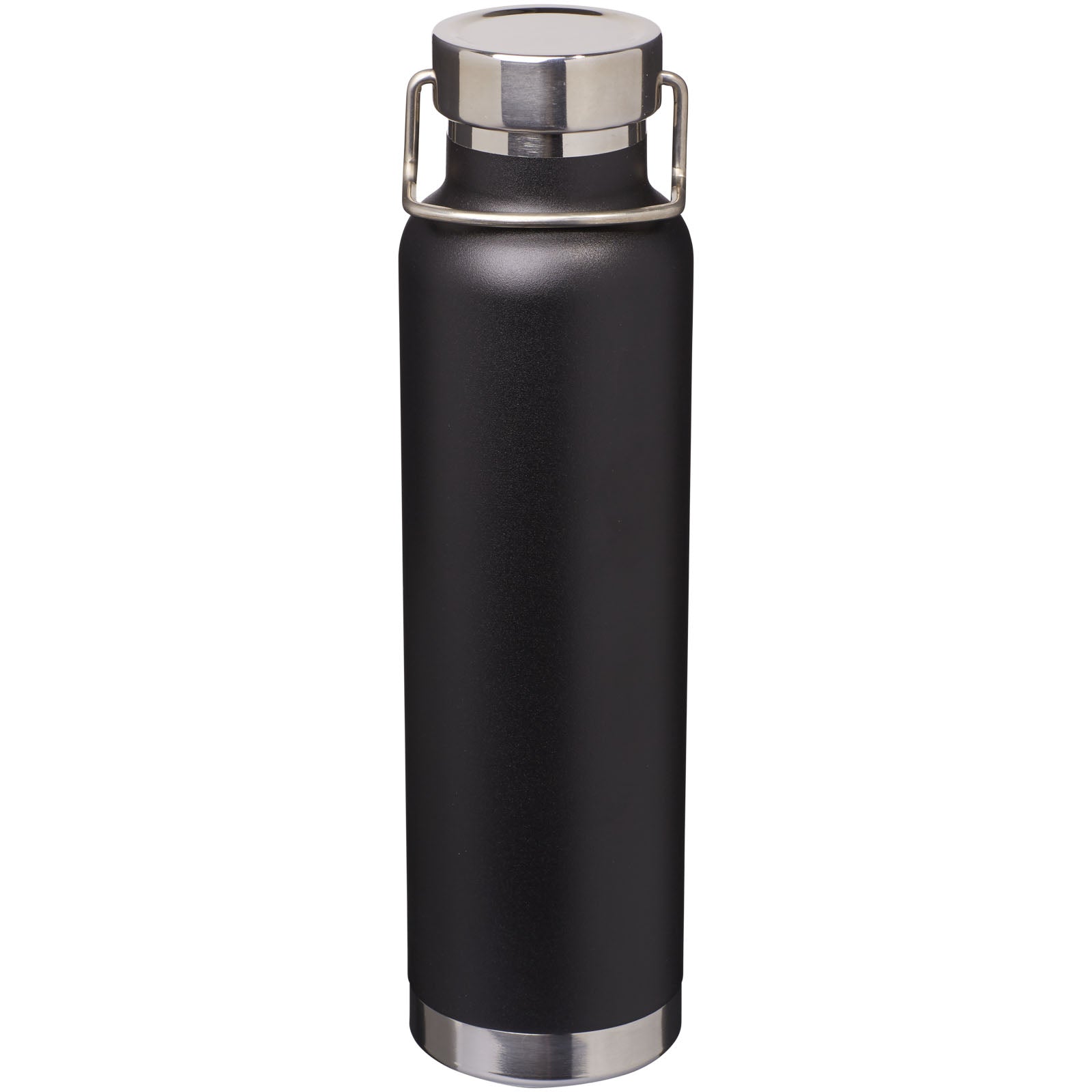 Thor 650 ml Kupfer-Vakuum Isoliersportflasche – Schwarz