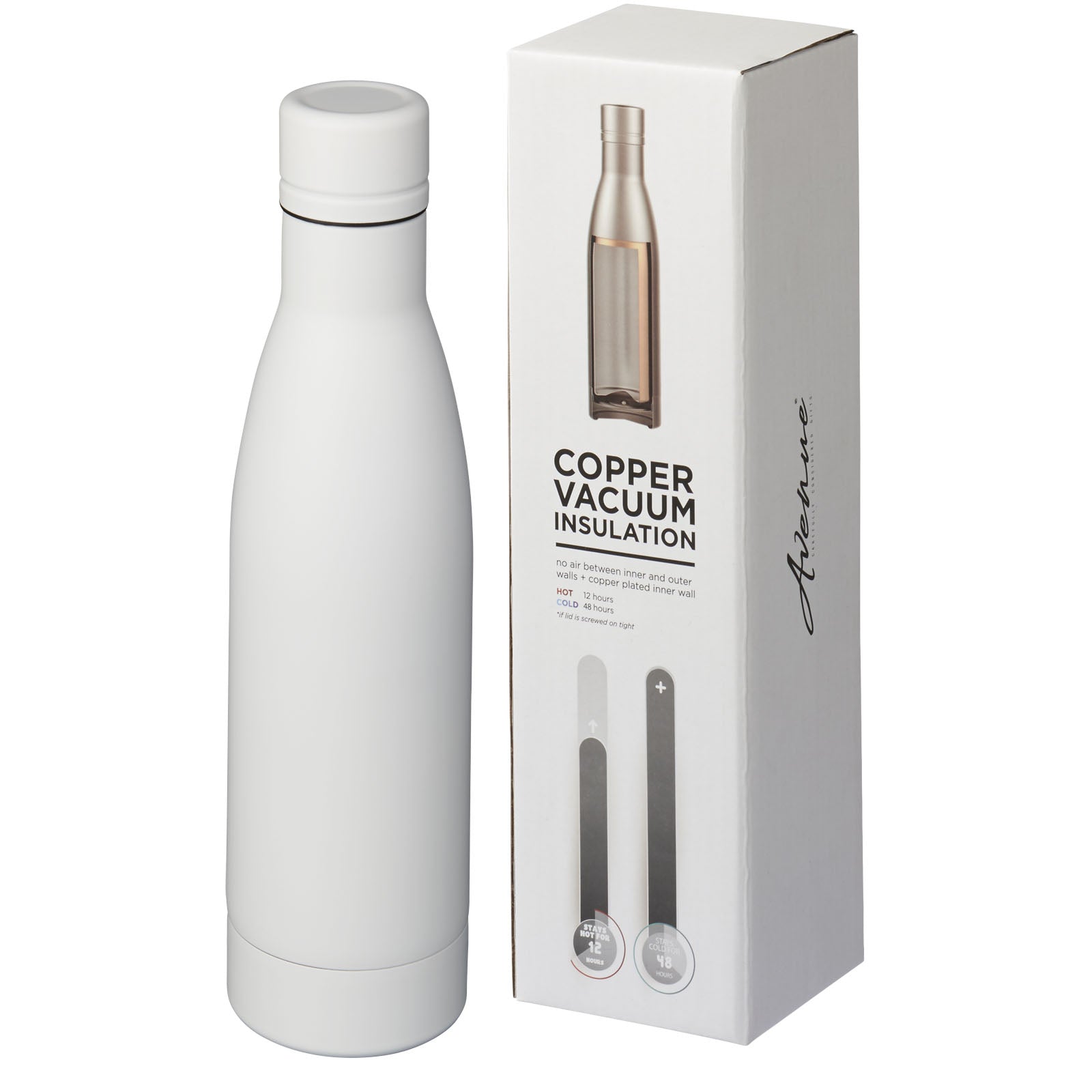Vasa 500 ml Kupfer-Vakuum Isolierflasche – Weiss