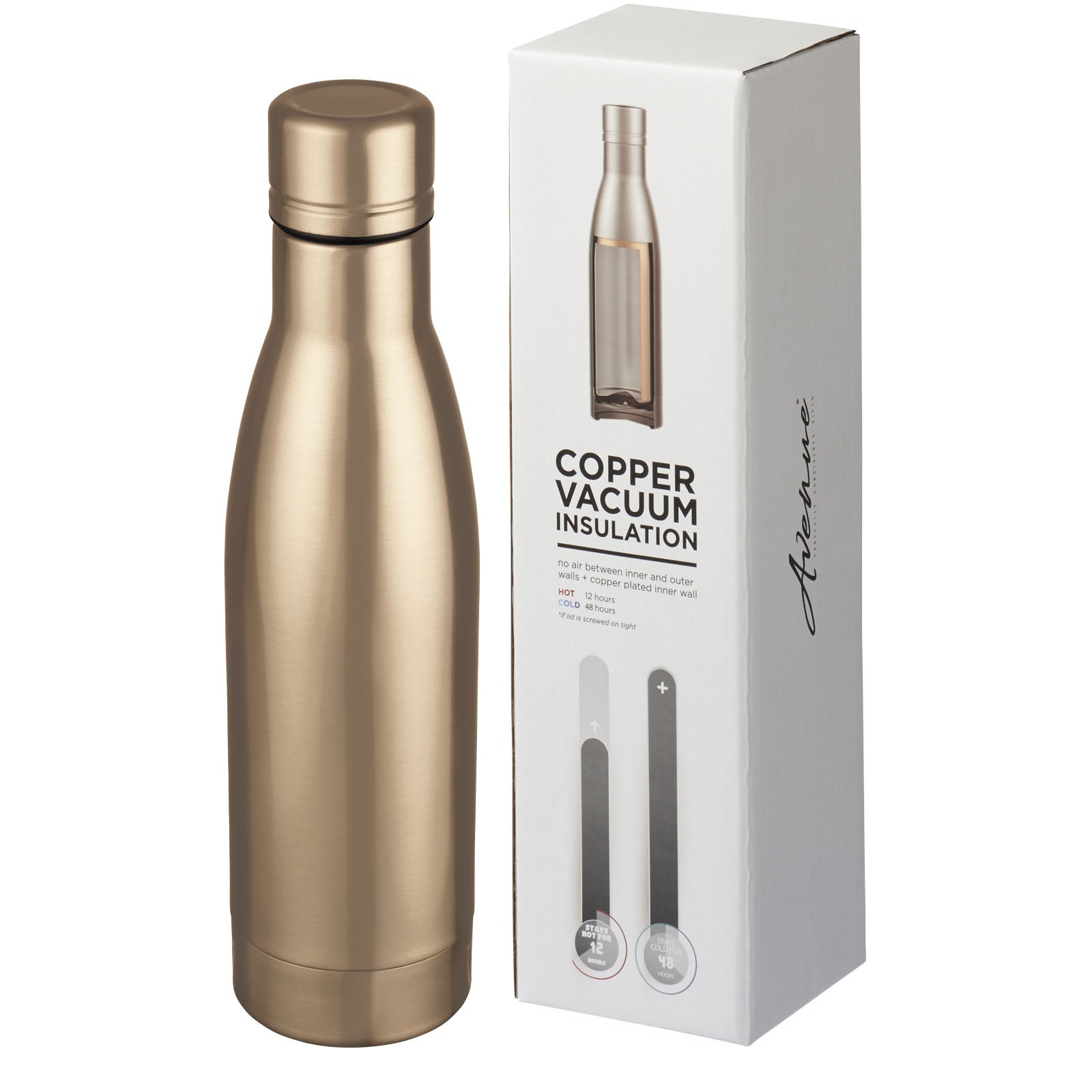 Vasa 500 ml Kupfer-Vakuum Isolierflasche – Roségold