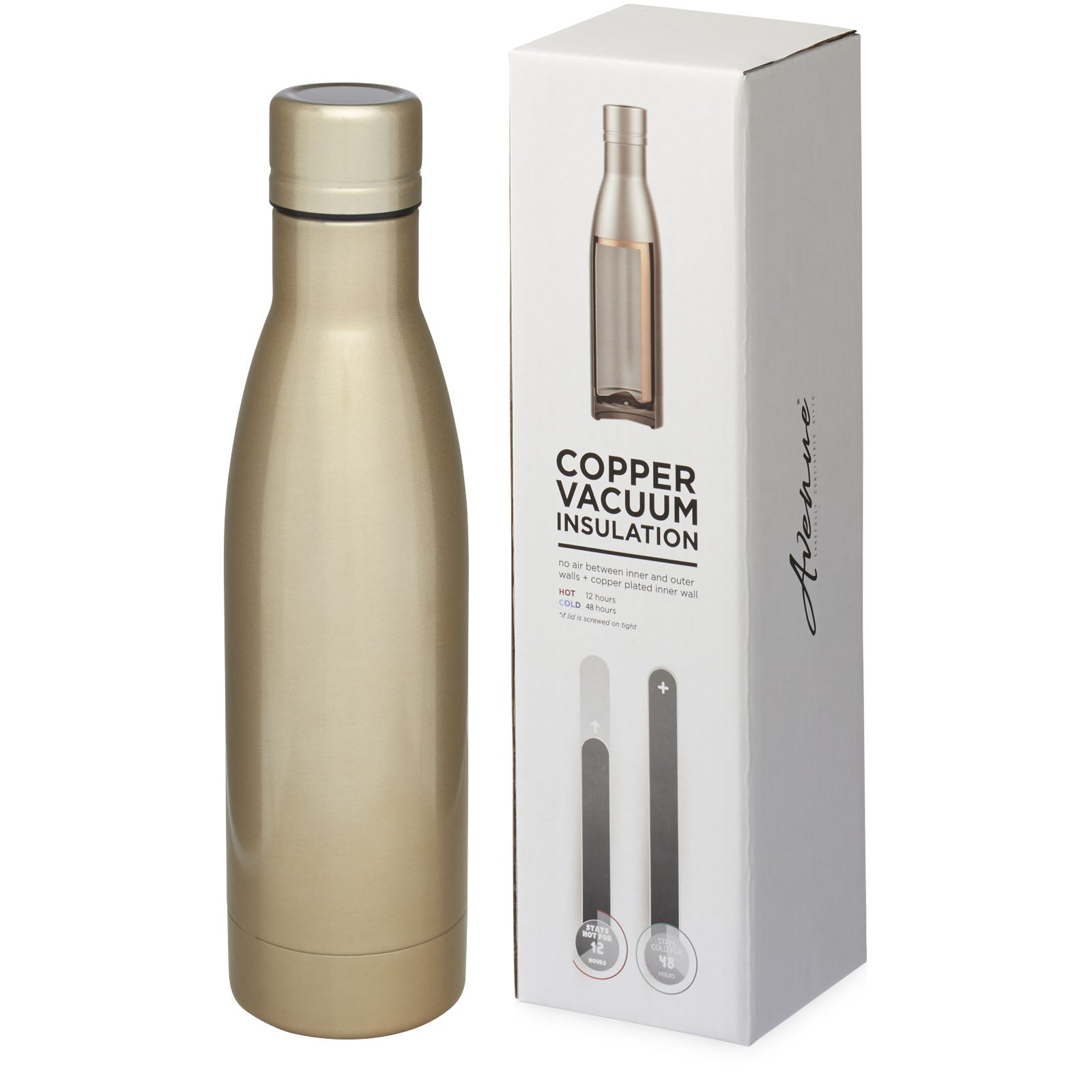 Vasa 500 ml Kupfer-Vakuum Isolierflasche – Gold