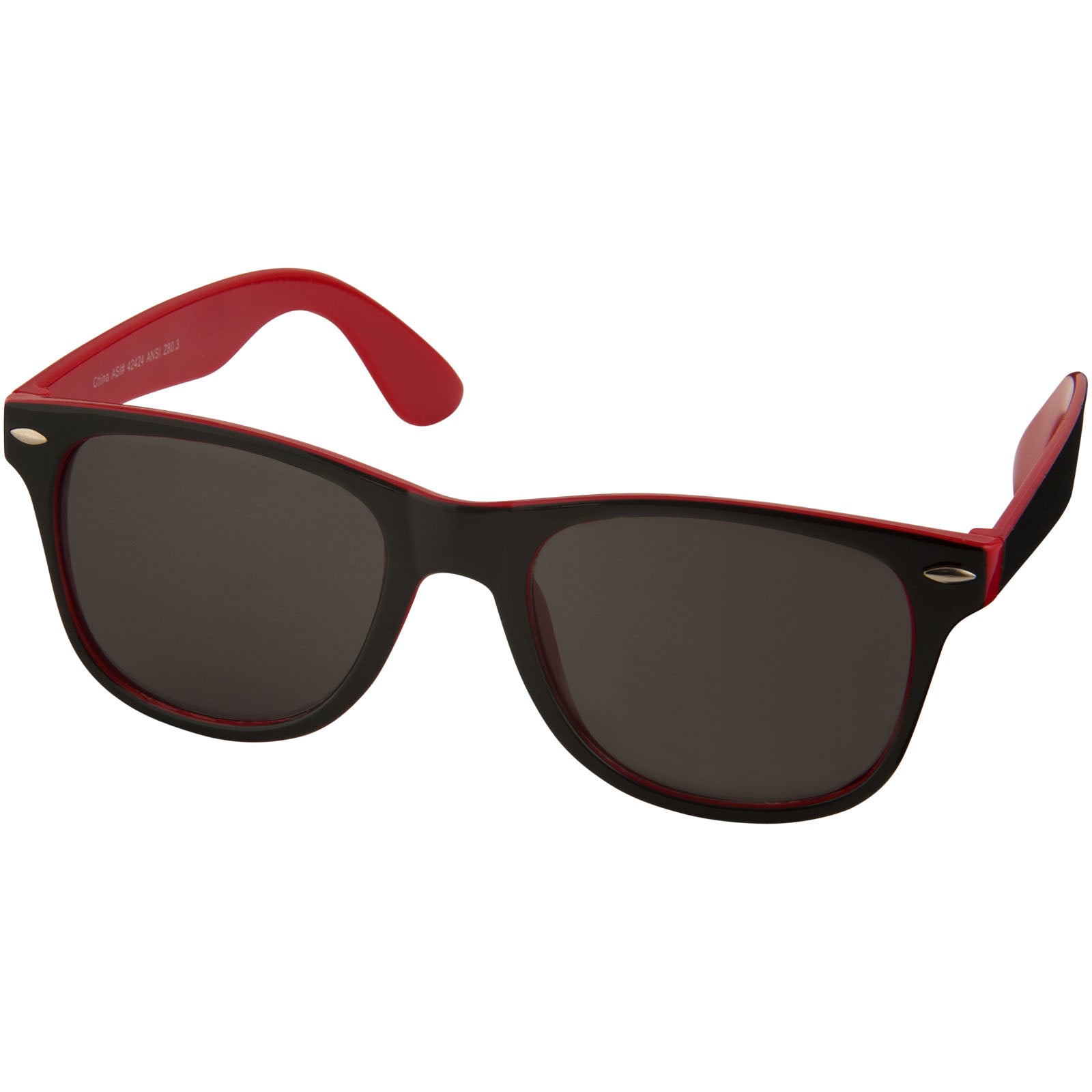 Sun Ray Sonnenbrille mit zweifarbigen Tönen – Rot und Schwarz