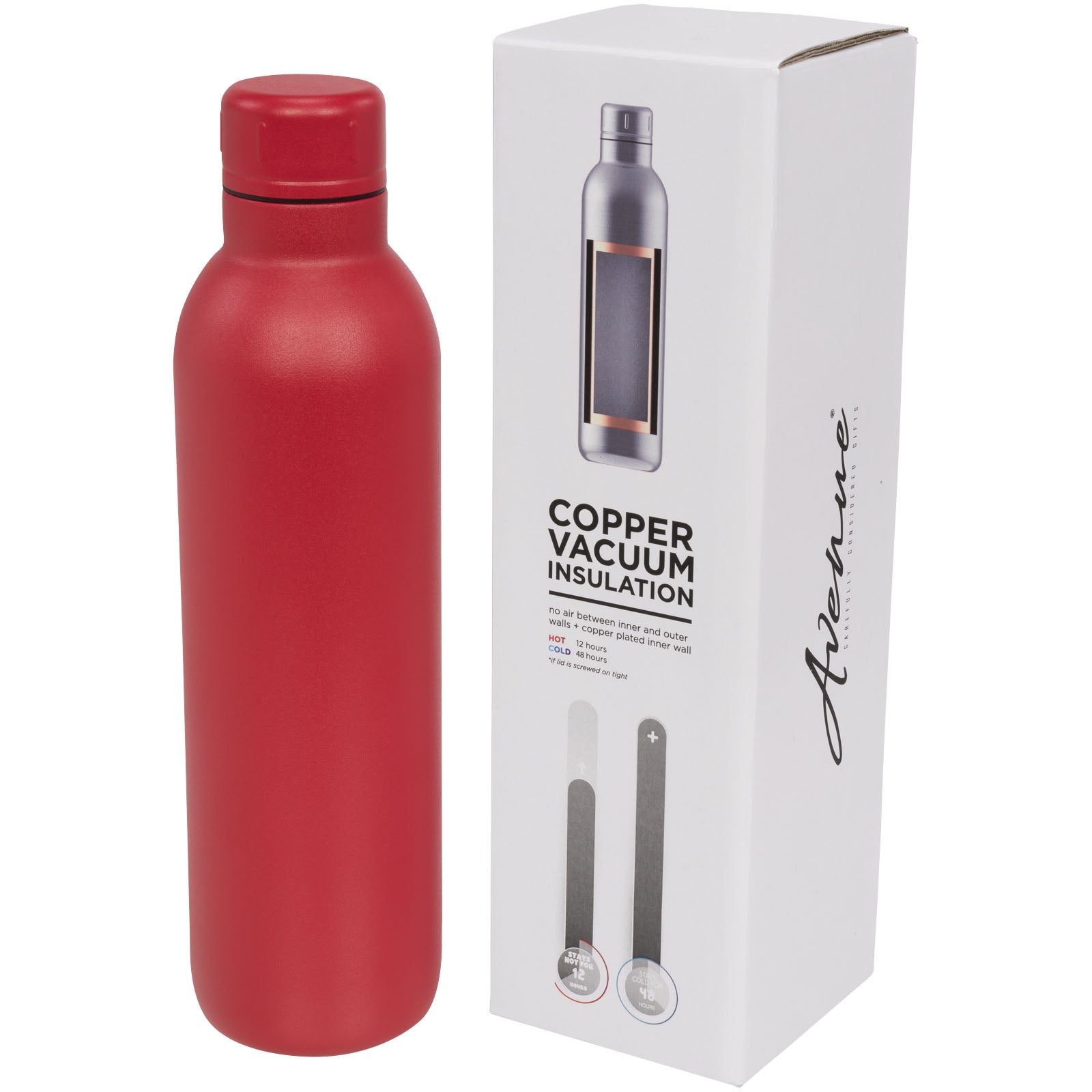Odin 510 ml Kupfer-Vakuum Isolierflasche – Rot