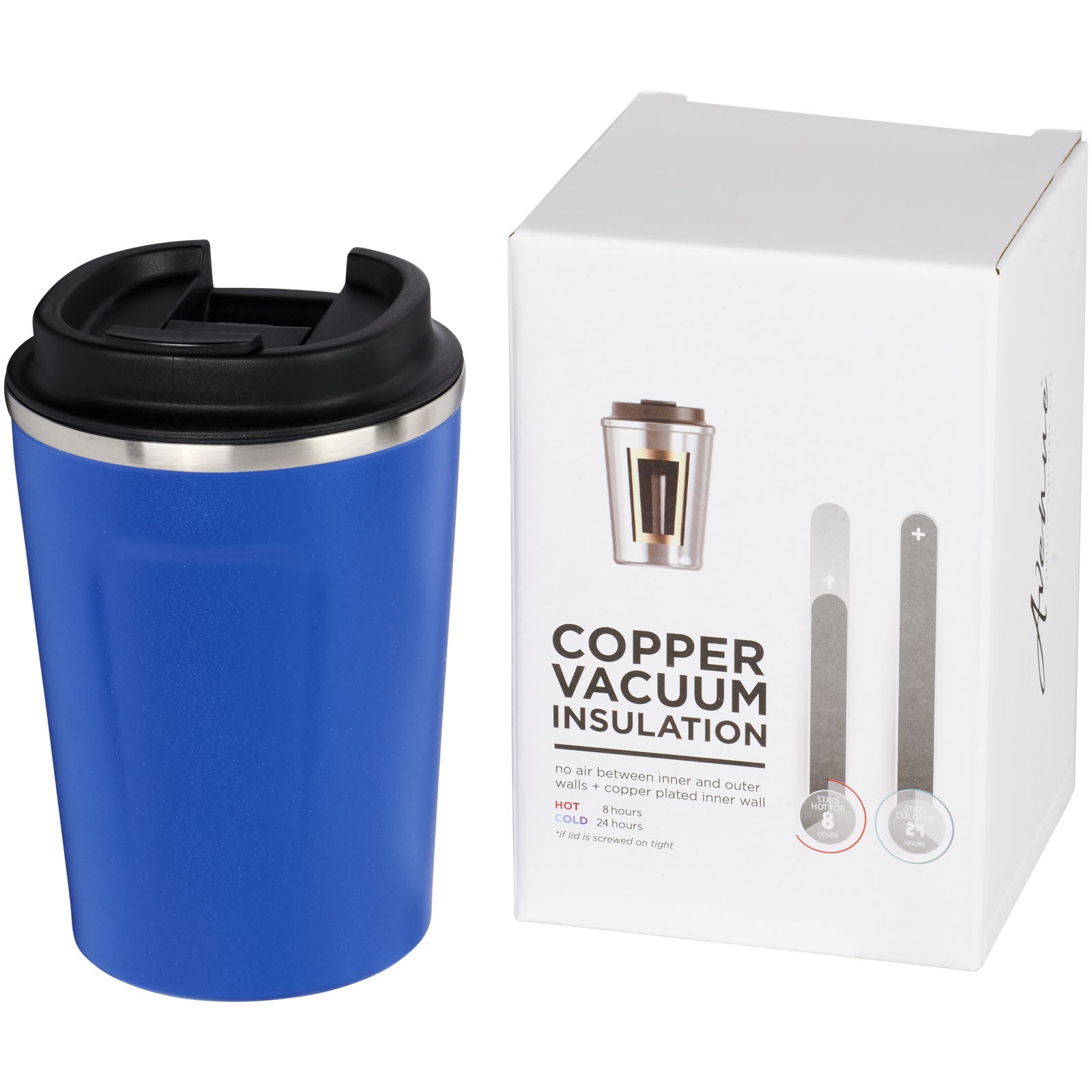 Thor 360 ml auslaufsicherer Kupfer-Vakuum Isolierbecher – Blau