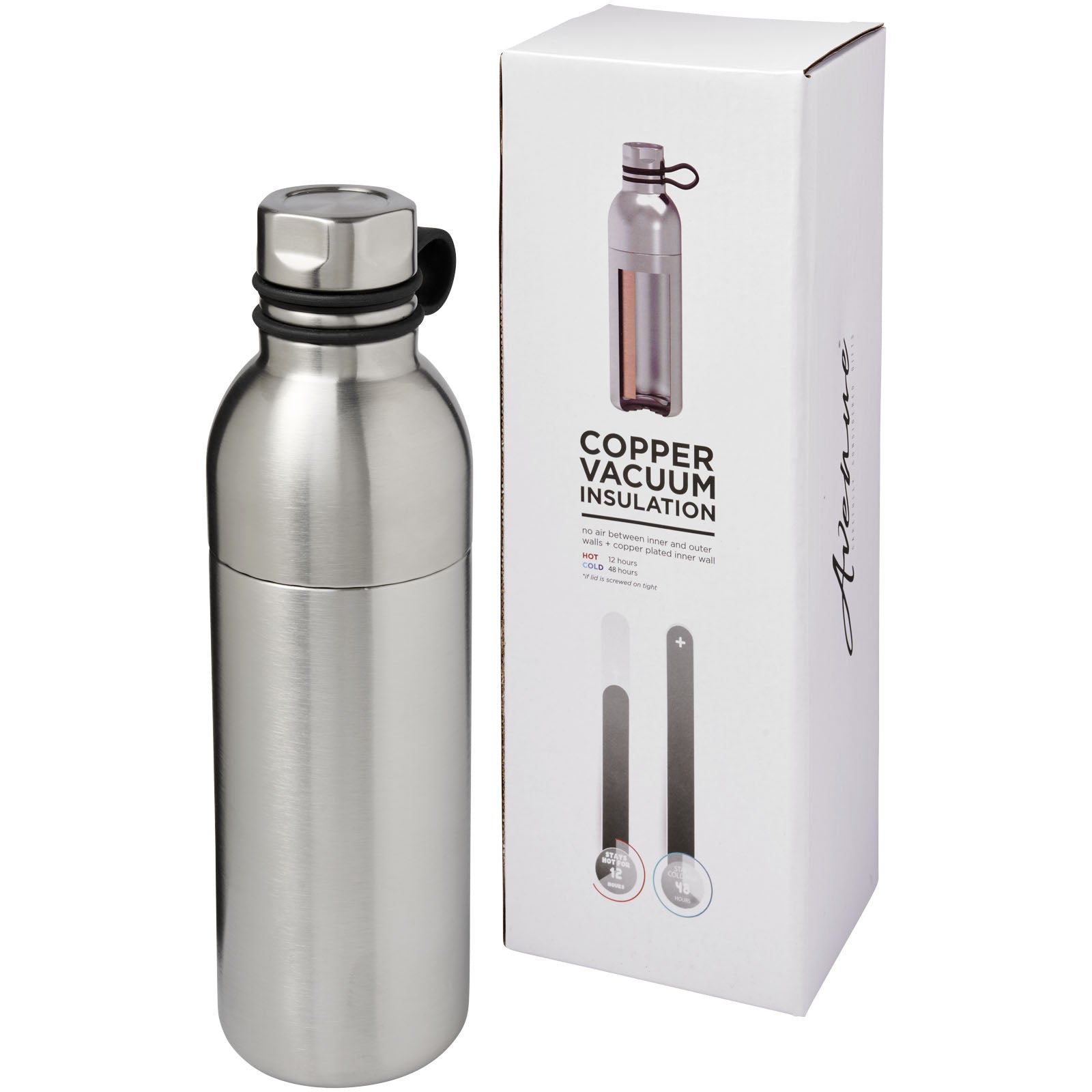 Koln 590 ml Kupfer-Vakuum Isolierflasche – Silber