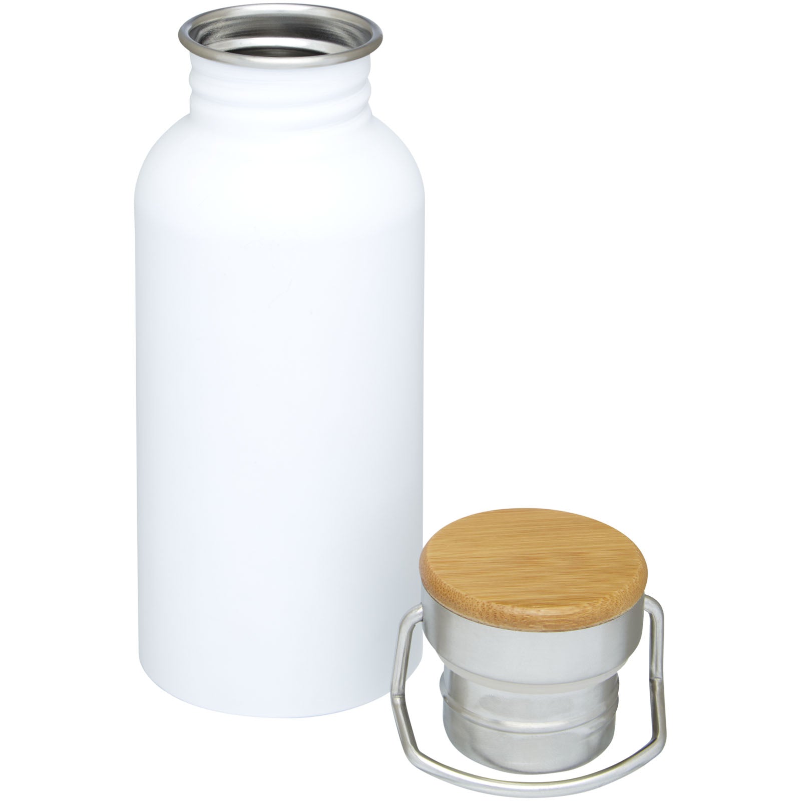 Thor 550 ml einwandige Trinkflasche aus recyceltem Edelstahl