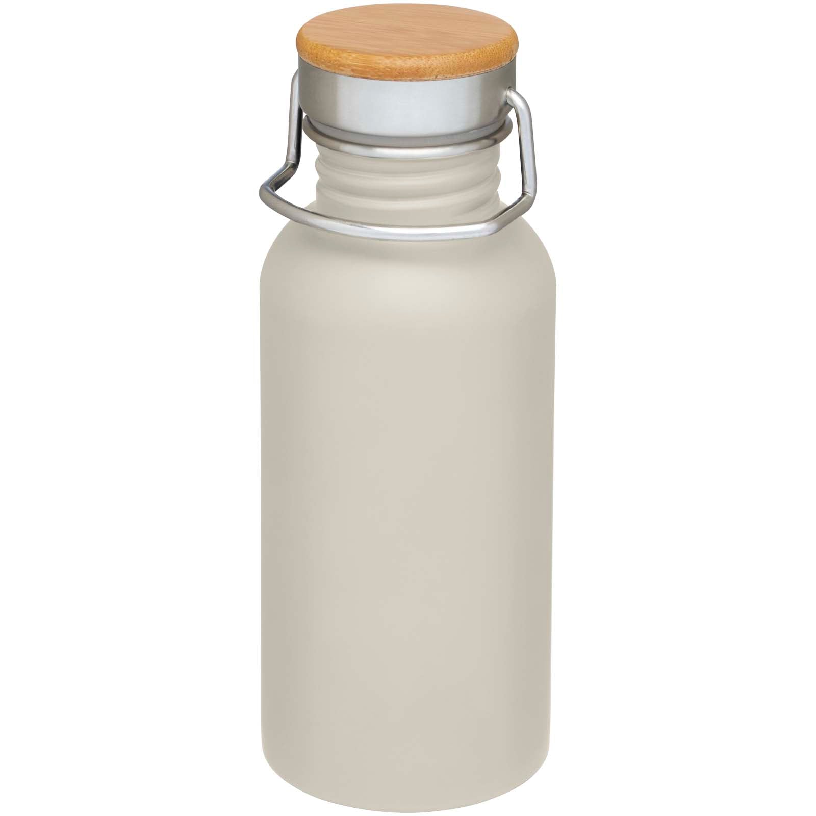 Thor 550 ml einwandige Trinkflasche aus recyceltem Edelstahl – Sandstone