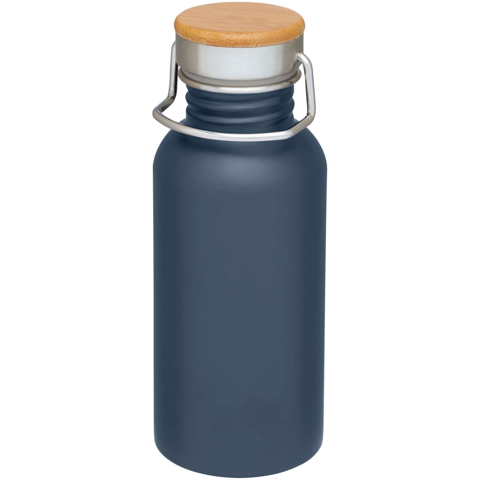 Thor 550 ml einwandige Trinkflasche aus recyceltem Edelstahl – Hale Blau