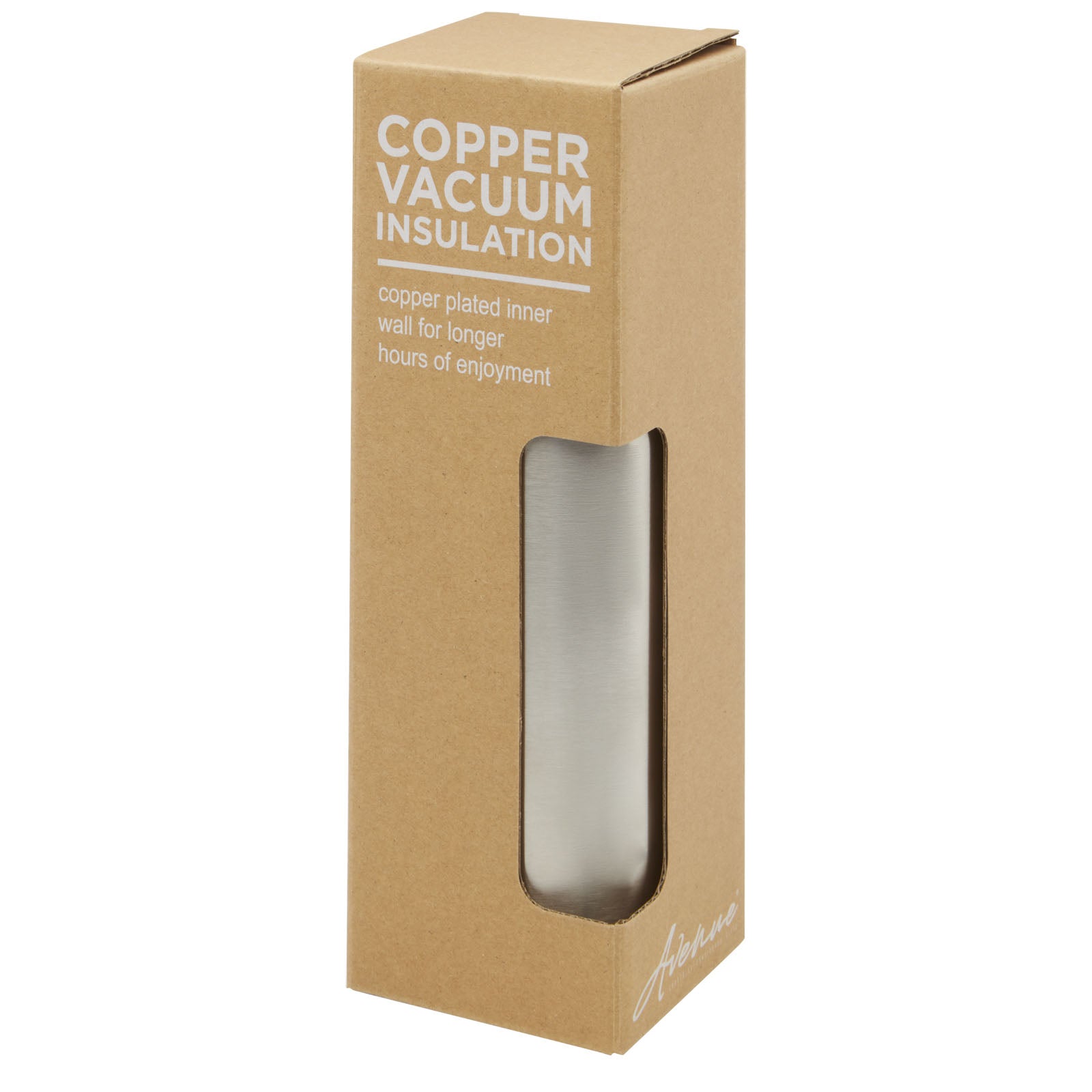 Ljungan 500 ml Kupfer-Vakuum Isolierflasche mit PU Kunststoffband und Deckel