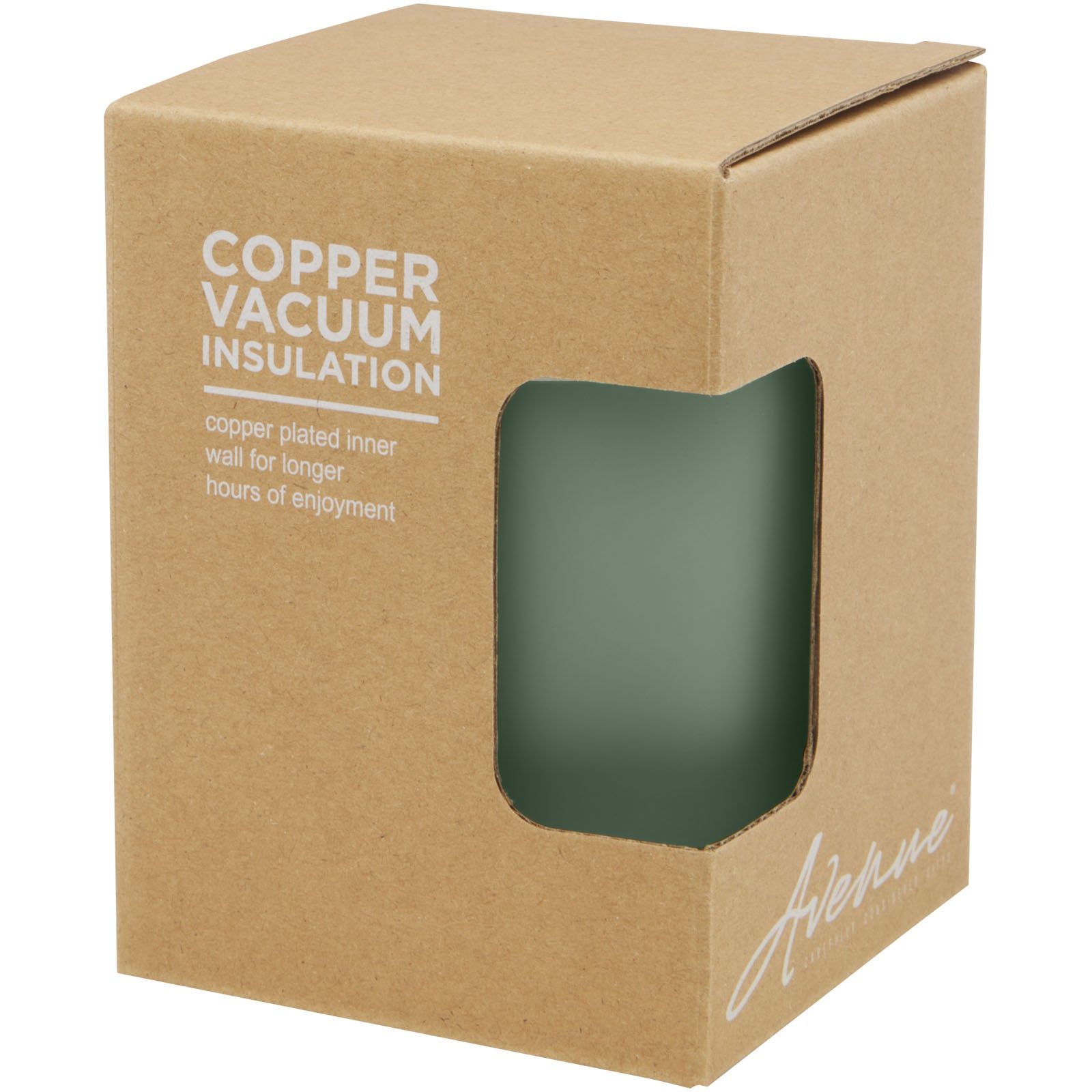 Lagan 330 ml Kupfer-Vakuum Isolierbecher mit Bambusdeckel