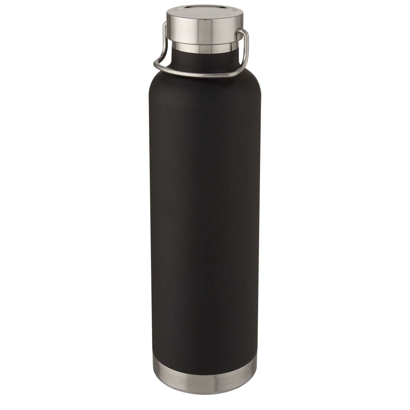 Thor 1 l Kupfer-Vakuum Isoliersportflasche – Schwarz
