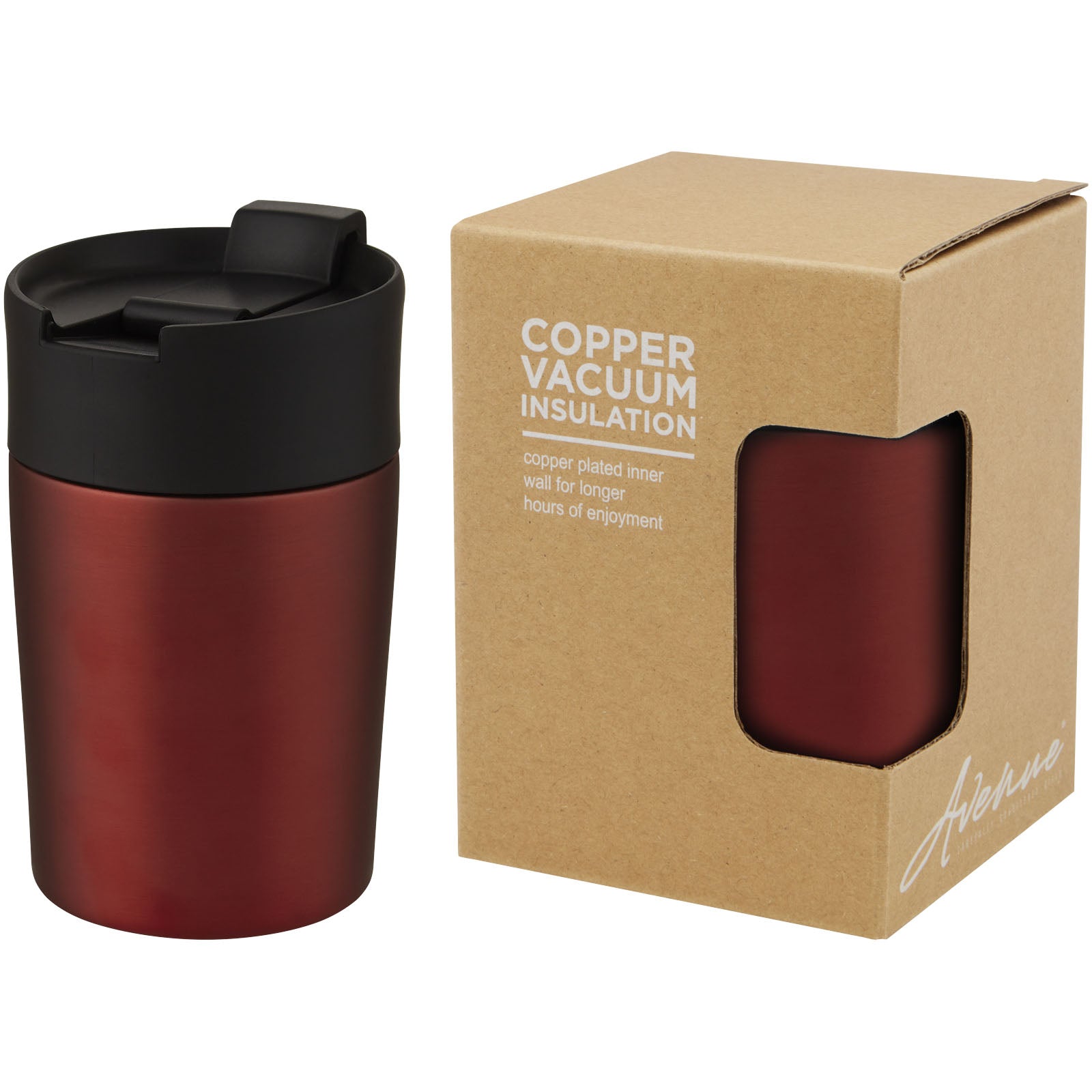 Jetta 180 ml Kupfer-Vakuum Isolierbecher – Rot