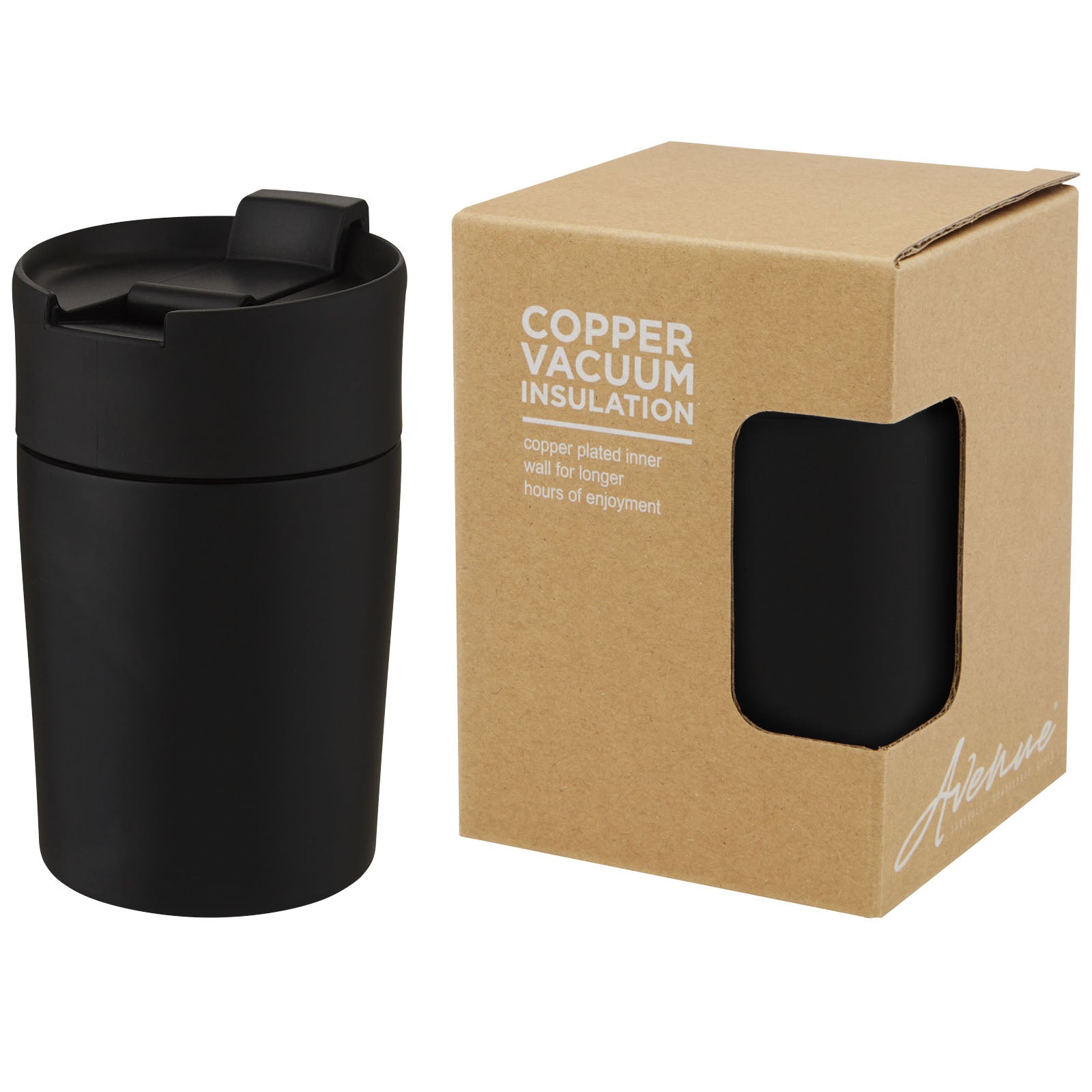 Jetta 180 ml Kupfer-Vakuum Isolierbecher – Schwarz