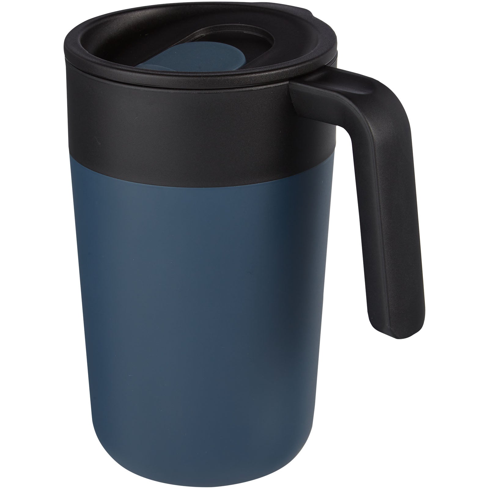 Nordia 400 ml doppelwandiger Becher aus Recyclingmaterial – Dunkelblau