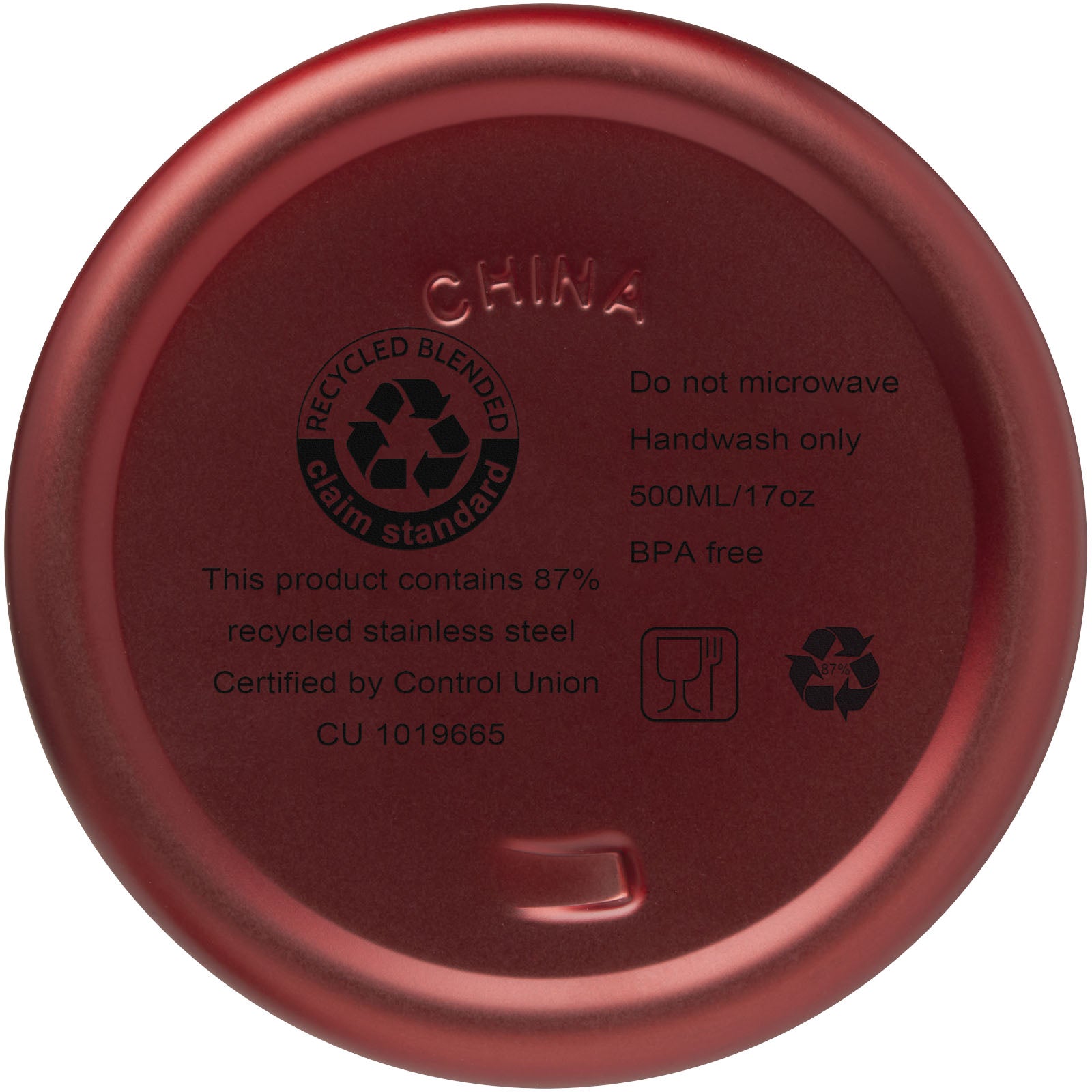 Vasa RCS-zertifizierte Kupfer-Vakuum Isolierflasche aus recyceltem Edelstahl, 500 ml