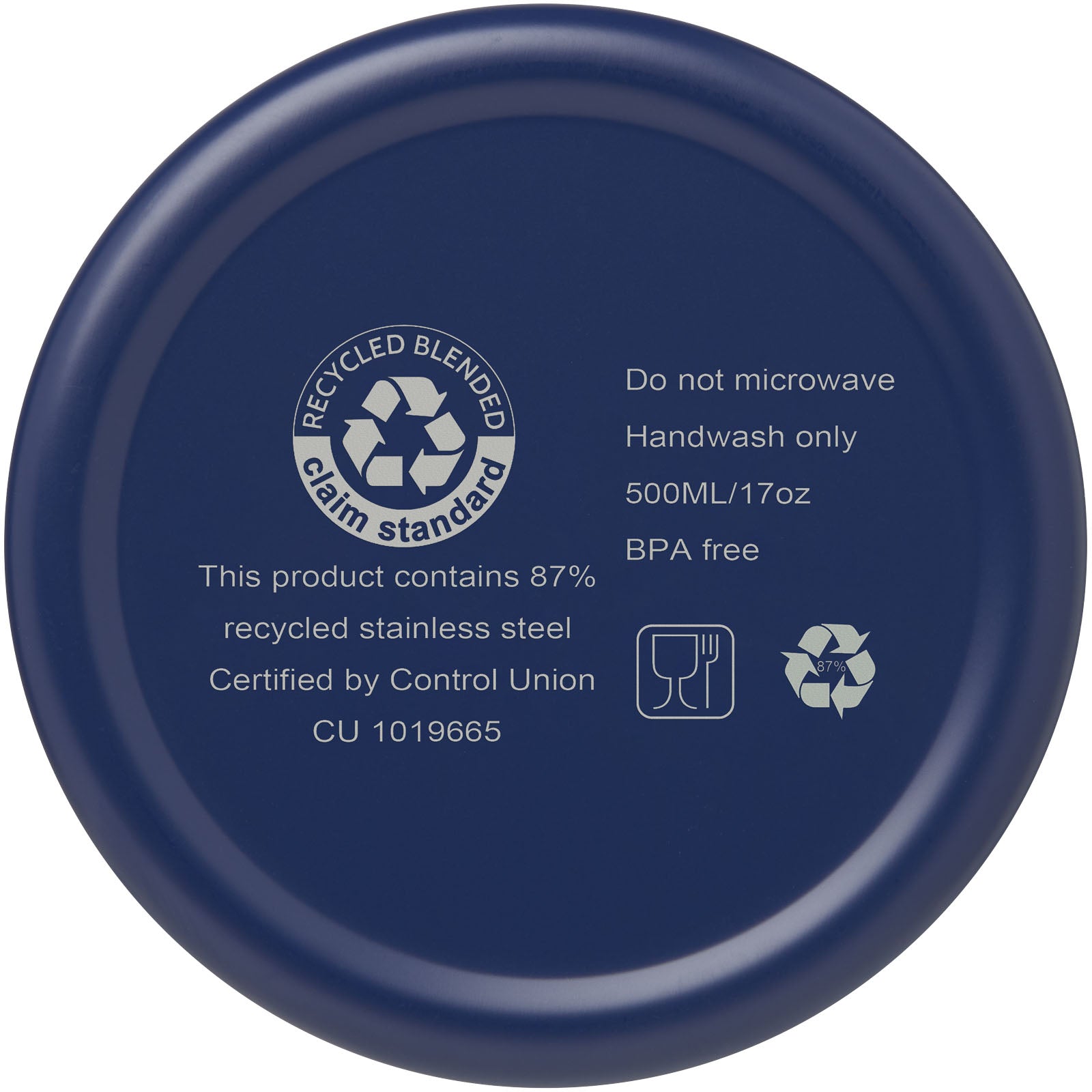 Vasa RCS-zertifizierte Kupfer-Vakuum Isolierflasche aus recyceltem Edelstahl, 500 ml