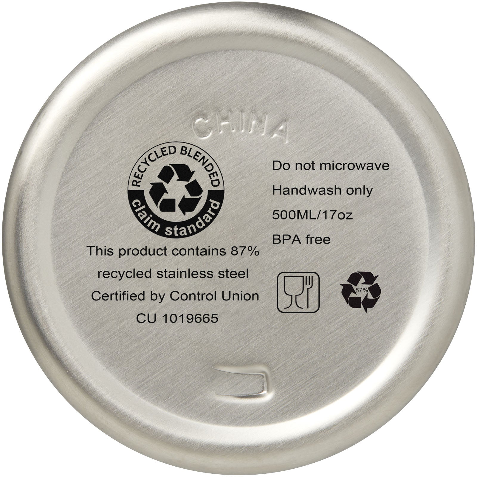Vasa RCS-zertifizierte Kupfer-Vakuum Isolierflasche aus recyceltem Edelstahl, 500 ml
