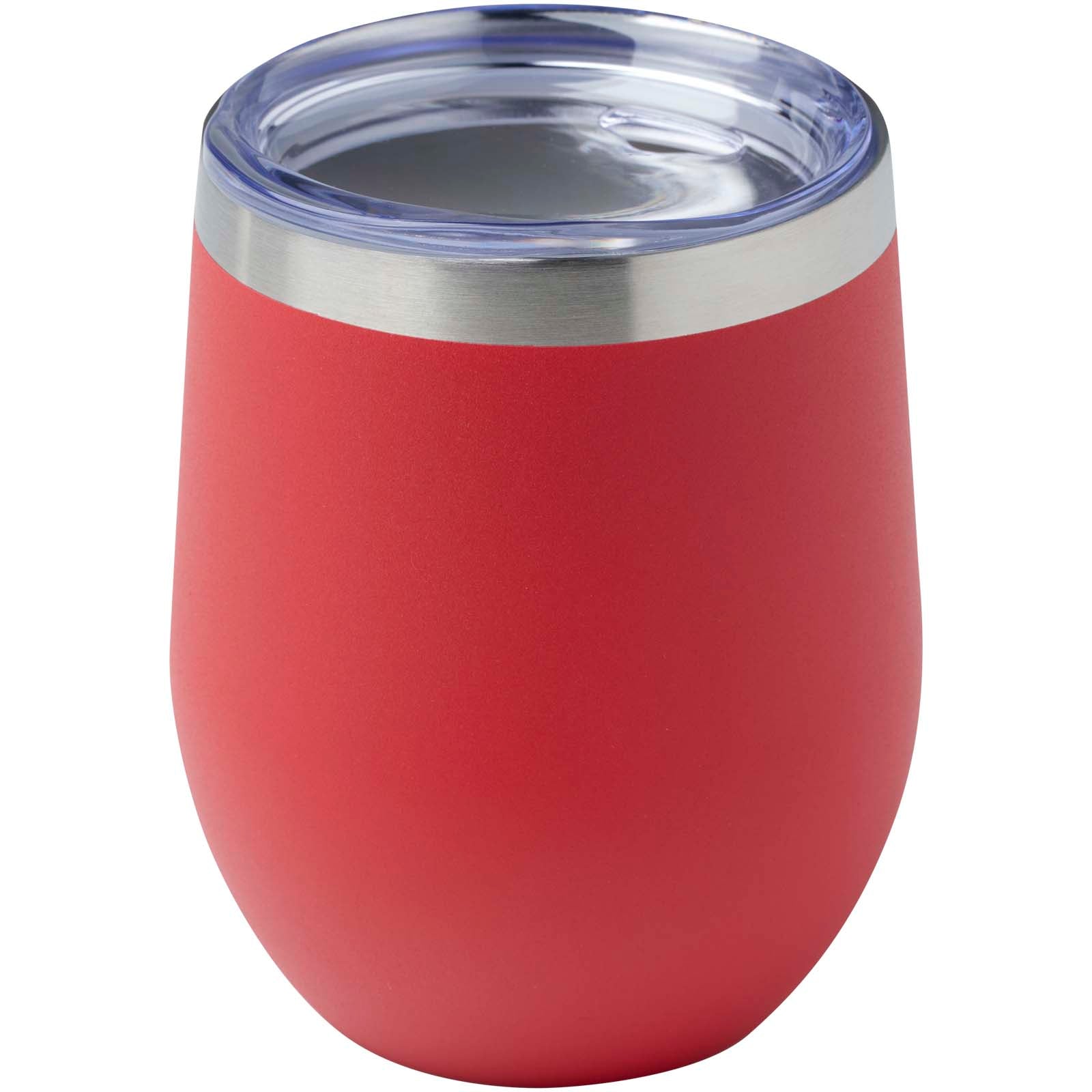 Corzo 350 ml RCS-zertifizierter Kupfer-Vakuum Isolierbecher aus recyceltem Edelstahl – Rot