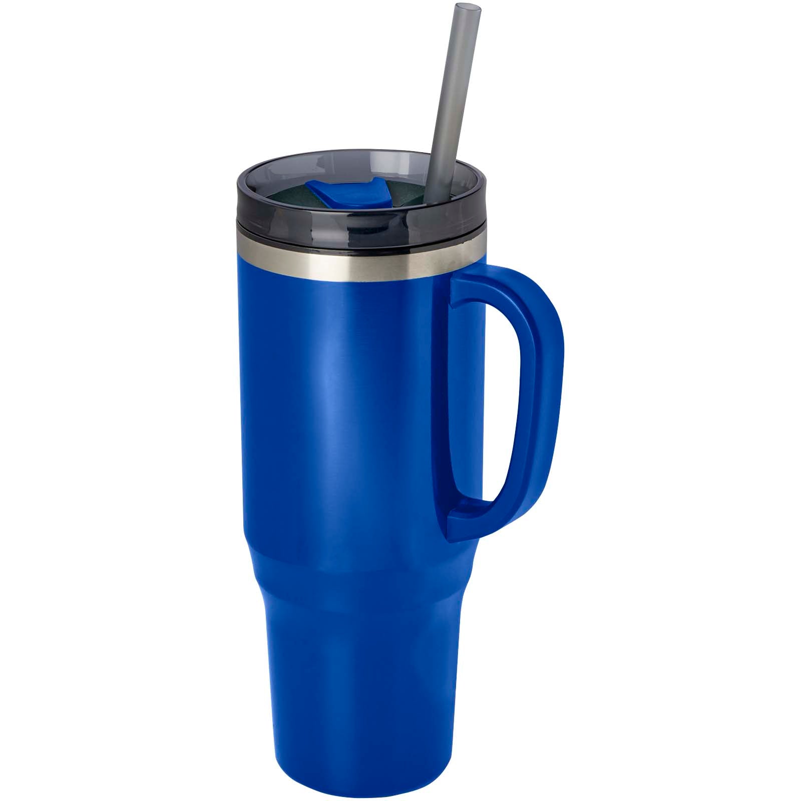 Melbourne 1200 ml RCS-zertifizierter Isolierbecher mit Strohhalm – Royalblau