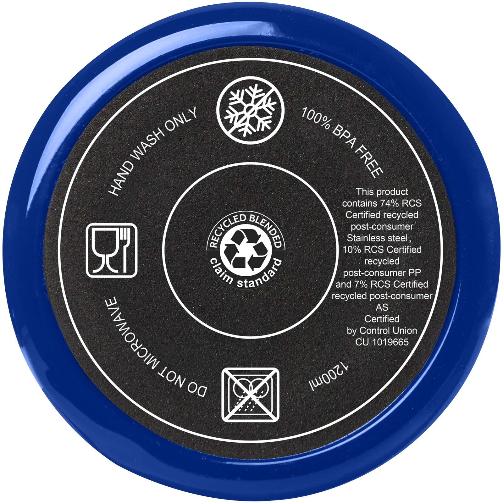 Melbourne 1200 ml RCS-zertifizierter Isolierbecher mit Strohhalm