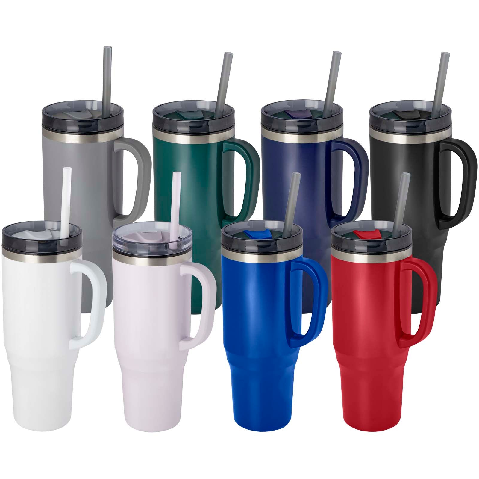 Melbourne 1200 ml RCS-zertifizierter Isolierbecher mit Strohhalm