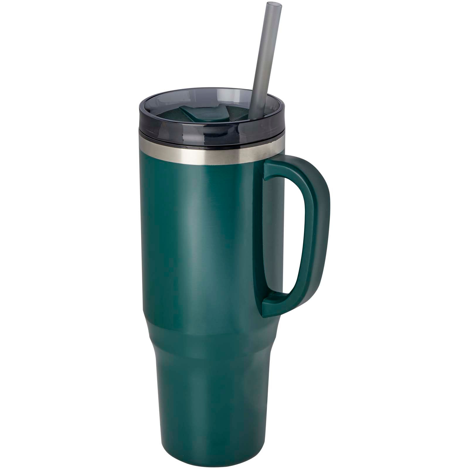 Melbourne 1200 ml RCS-zertifizierter Isolierbecher mit Strohhalm – Green Flash