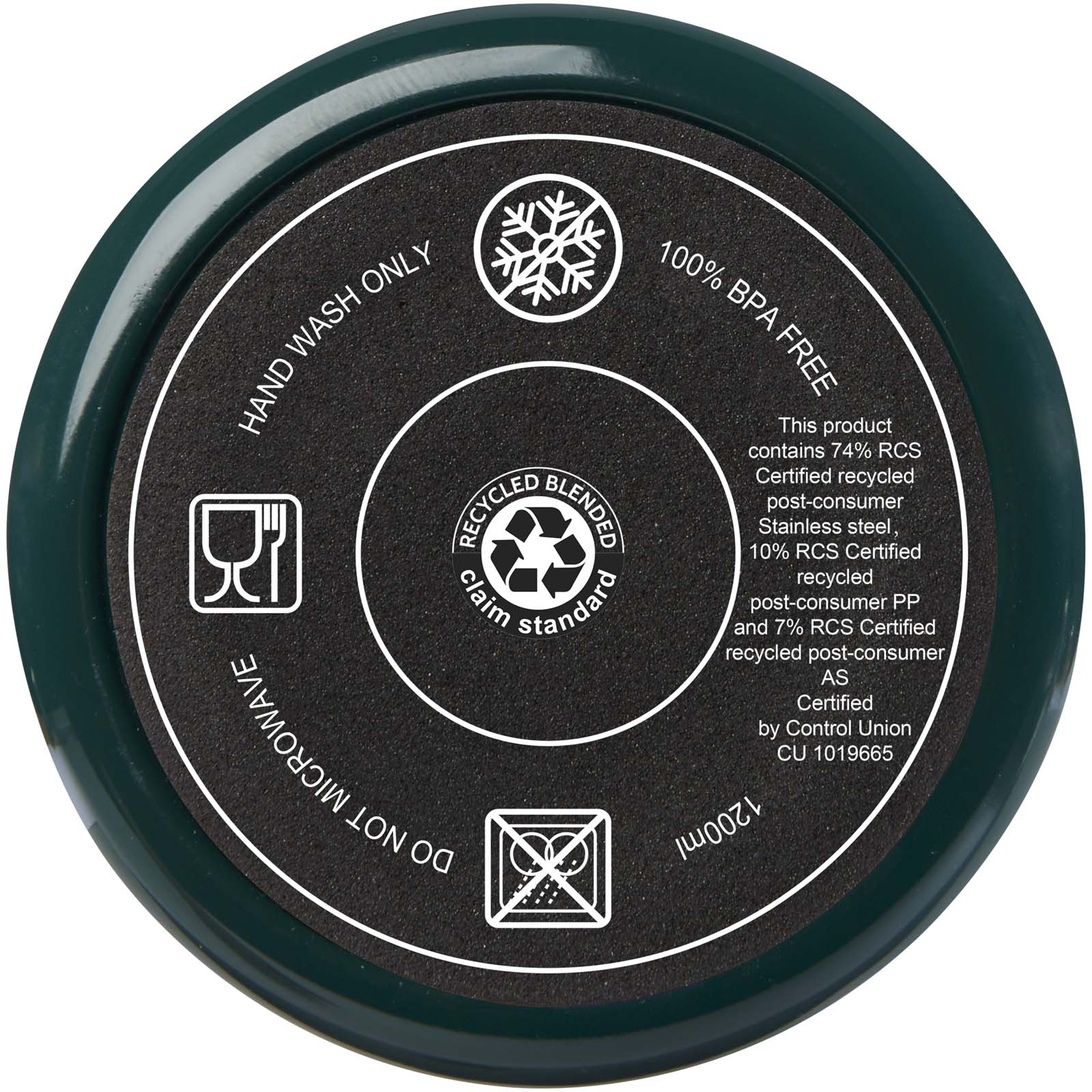 Melbourne 1200 ml RCS-zertifizierter Isolierbecher mit Strohhalm