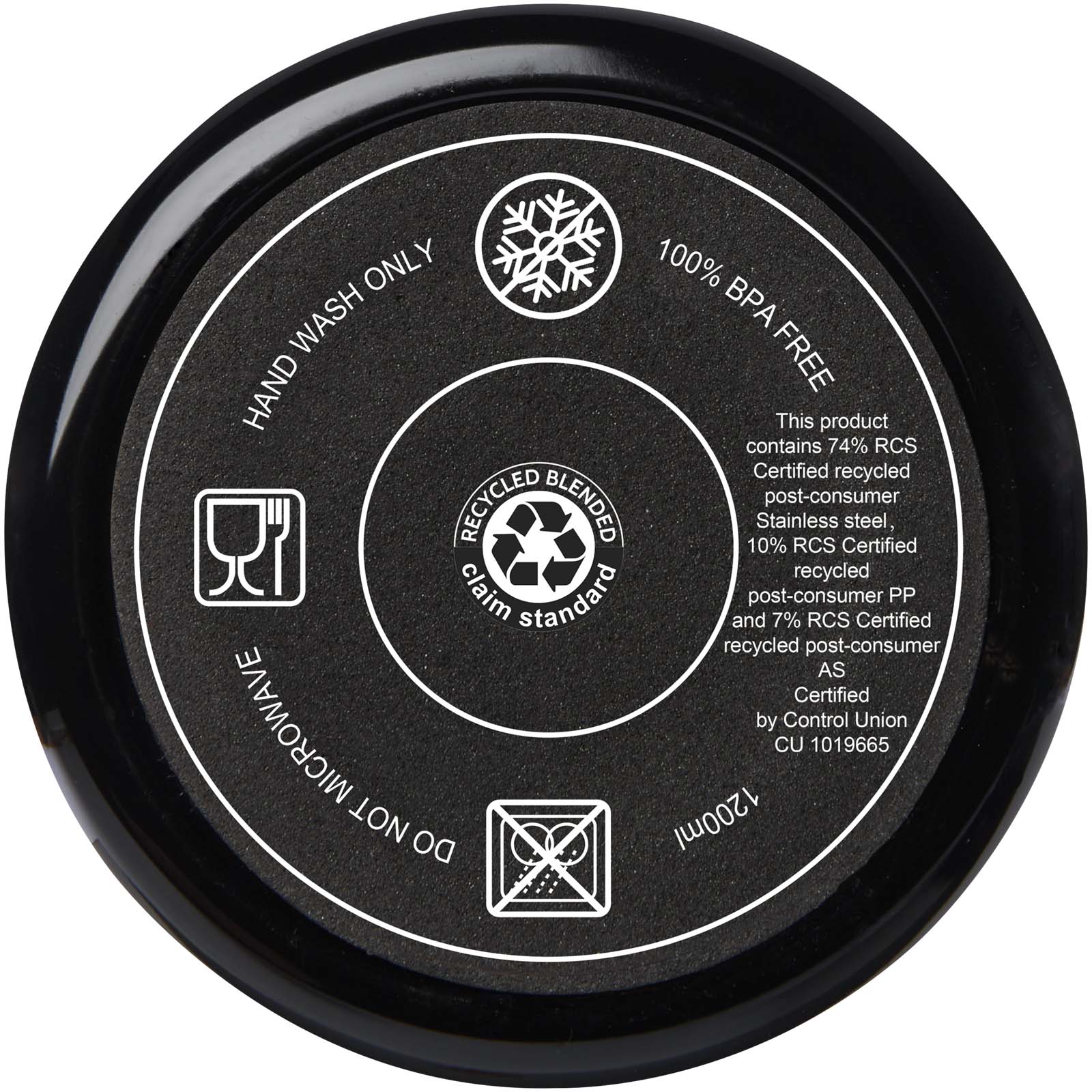 Melbourne 1200 ml RCS-zertifizierter Isolierbecher mit Strohhalm