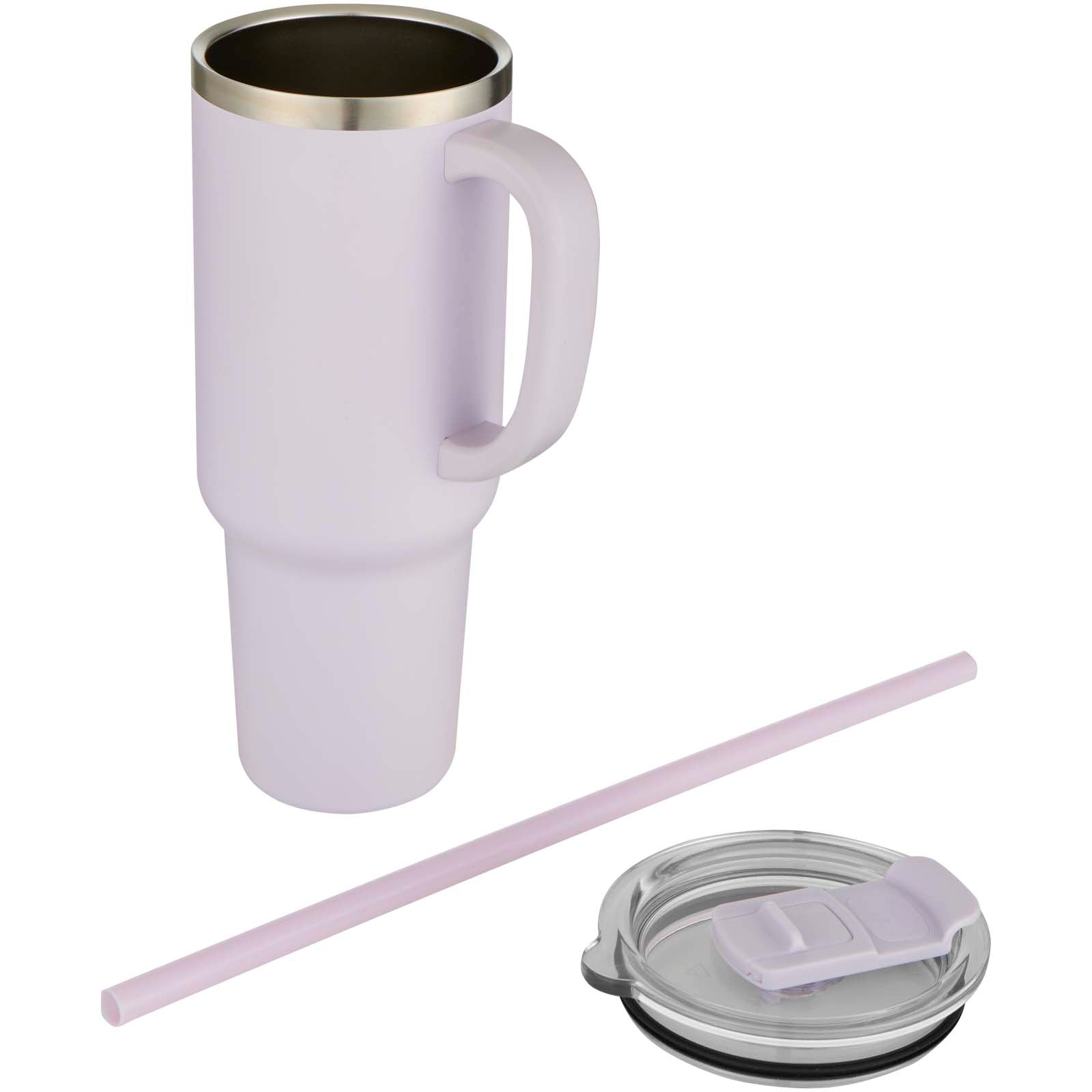 Sydney 1200 ml doppelwandiger RCS-zertifizierter Kupfer-Vakuum Isolierbecher mit Strohhalm