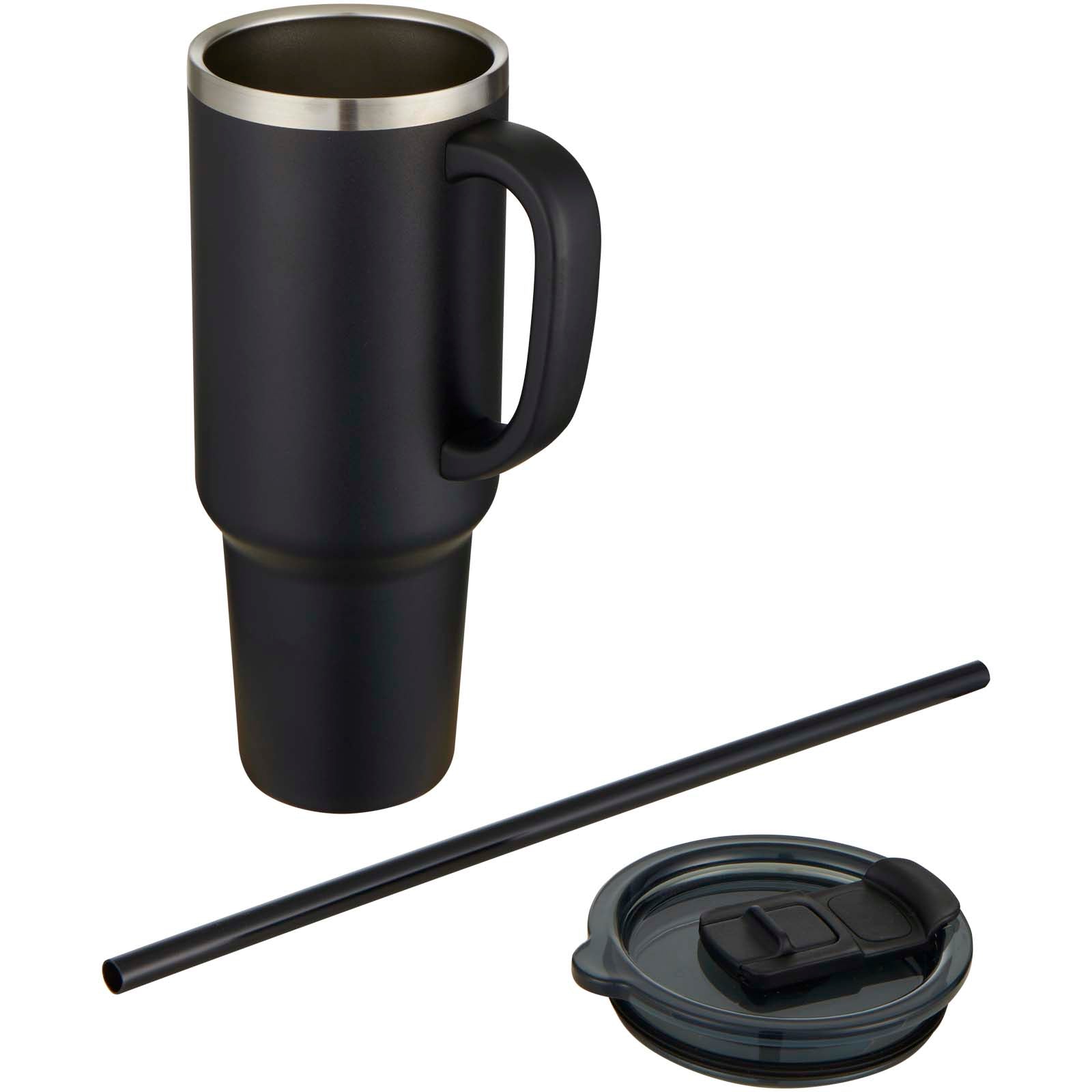 Sydney 1200 ml doppelwandiger RCS-zertifizierter Kupfer-Vakuum Isolierbecher mit Strohhalm