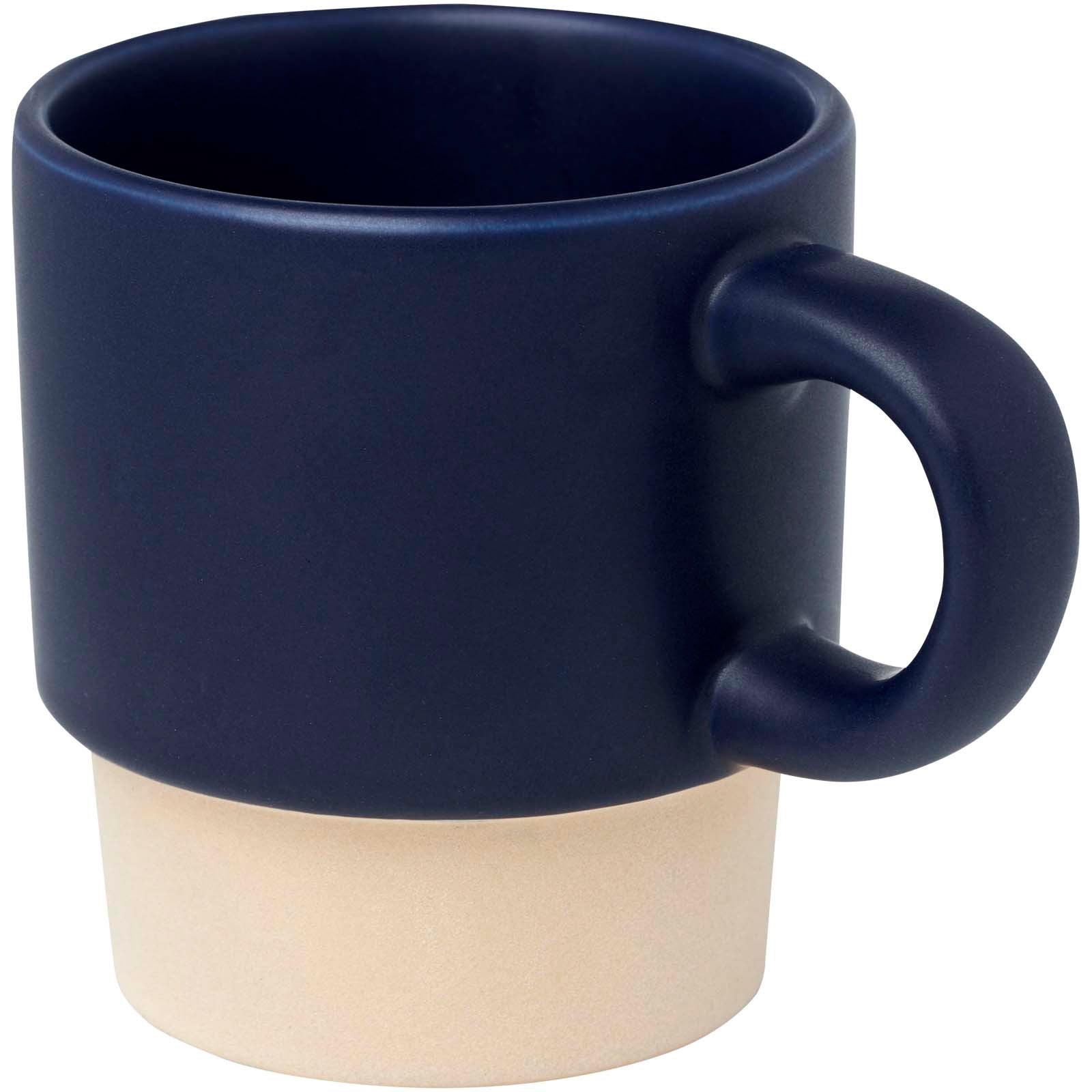 Olympia 130 ml stapelbarer Expresso Becher mit Tonboden – Navy