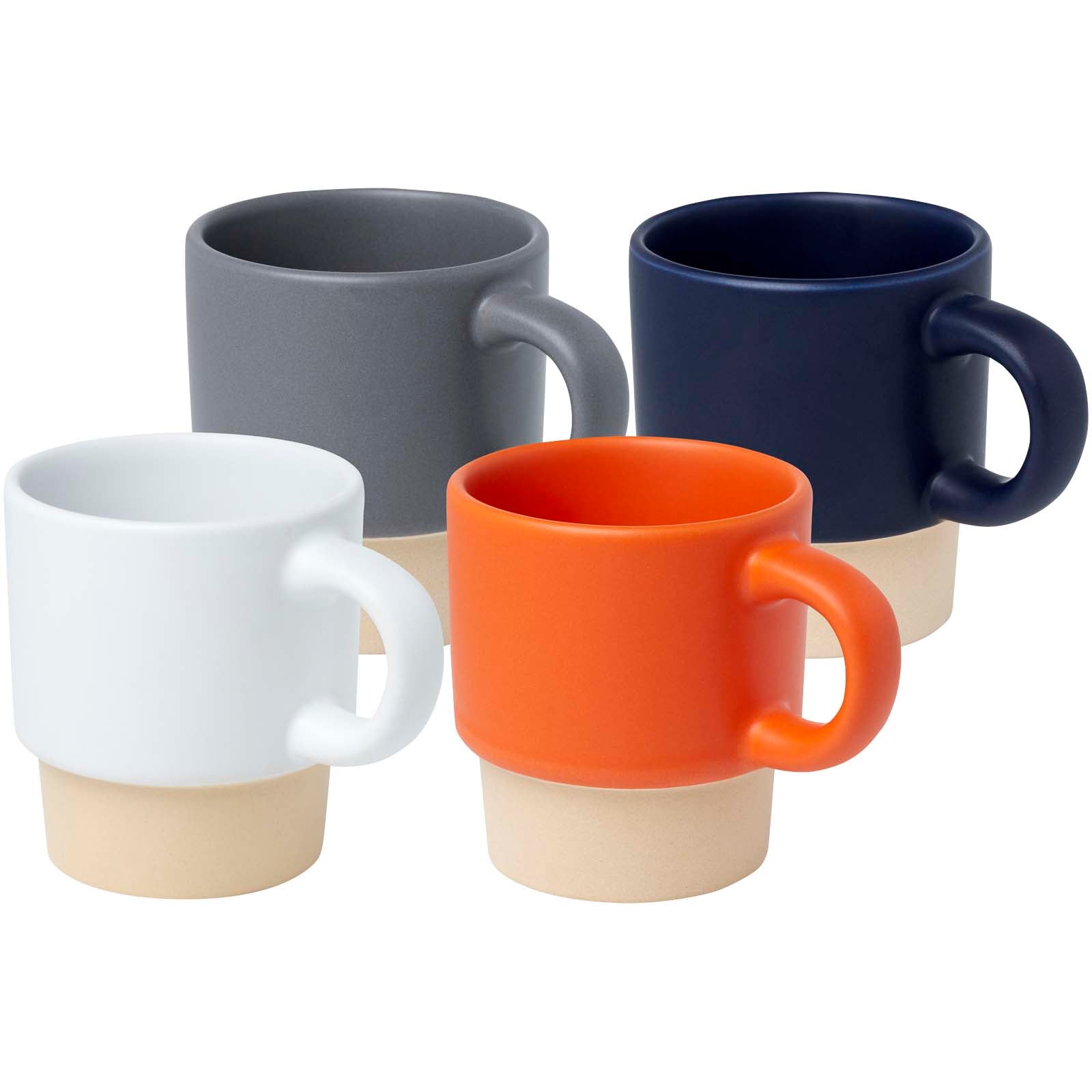 Olympia 130 ml stapelbarer Expresso Becher mit Tonboden