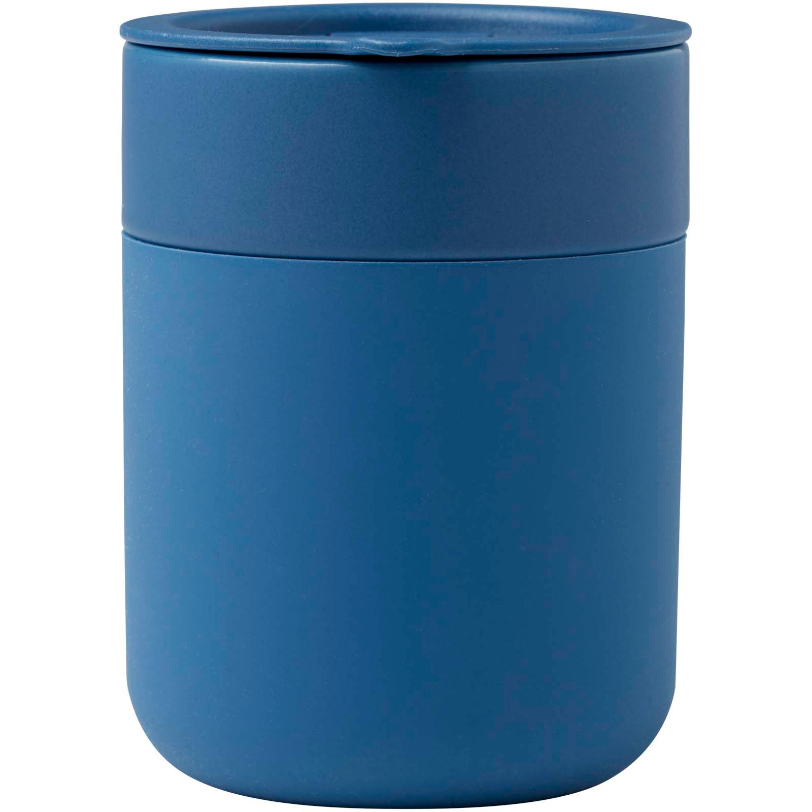 Java 330 ml Keramikbecher mit Silikonhülle und Kunststoffdeckel