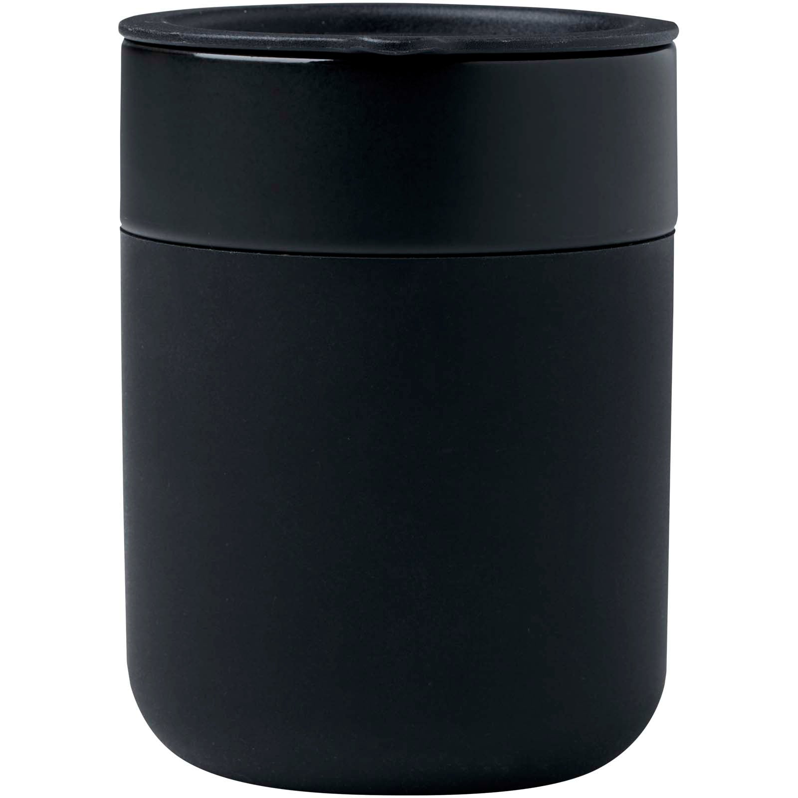 Java 330 ml Keramikbecher mit Silikonhülle und Kunststoffdeckel