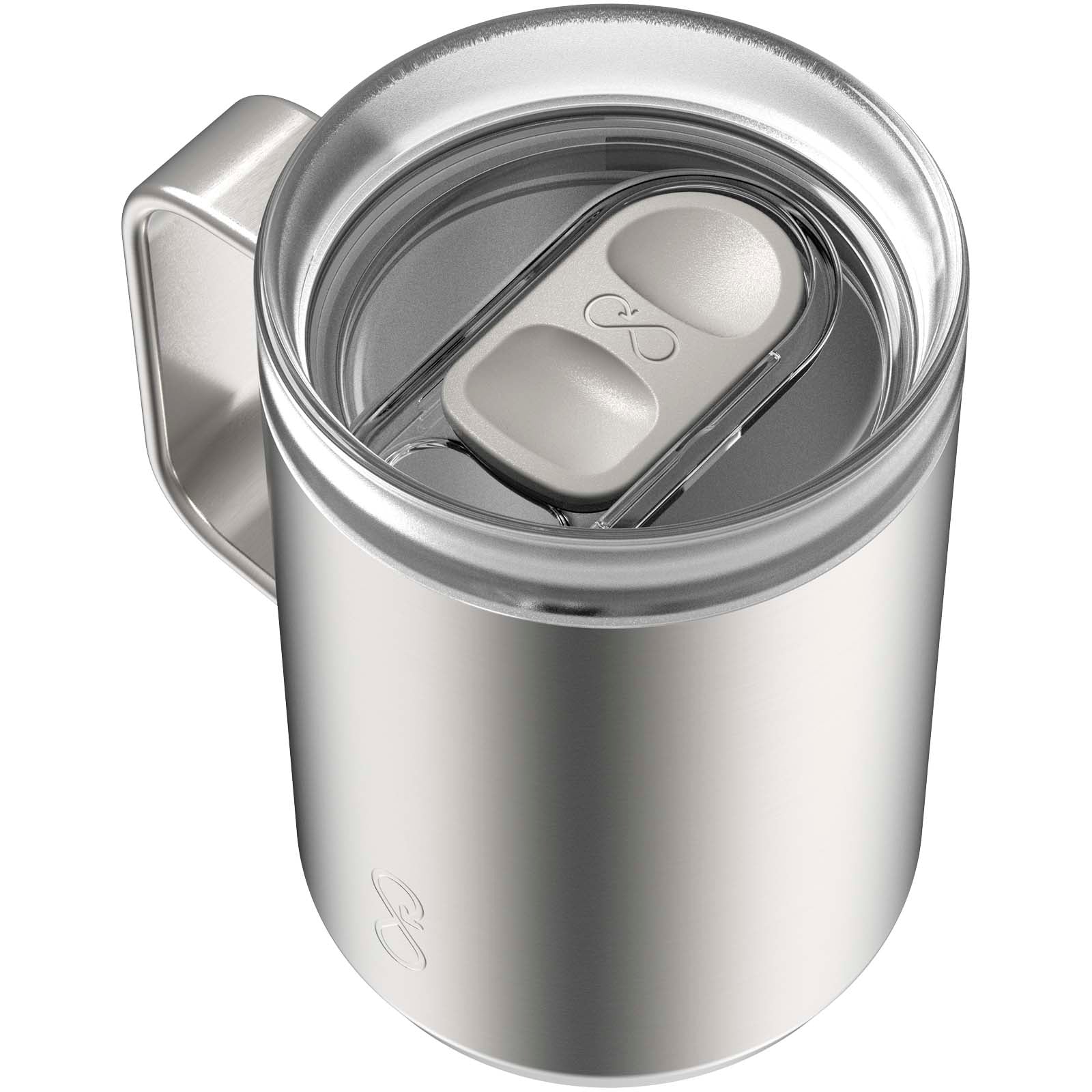 Ocean Bottle 350 ml vakuumisolierter Reisebecher – Edelstahl Grau