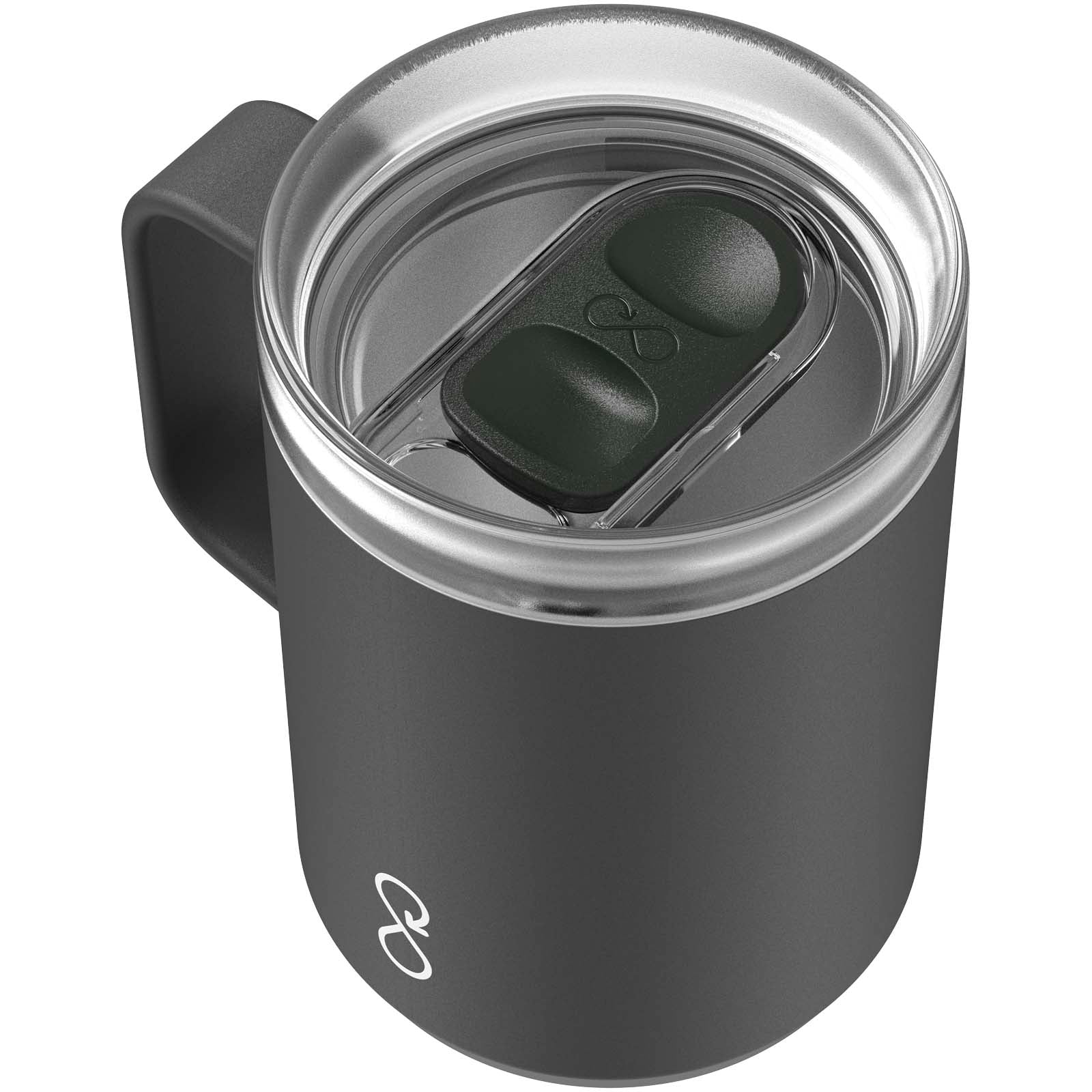 Ocean Bottle 350 ml vakuumisolierter Reisebecher – Obsidian-schwarz
