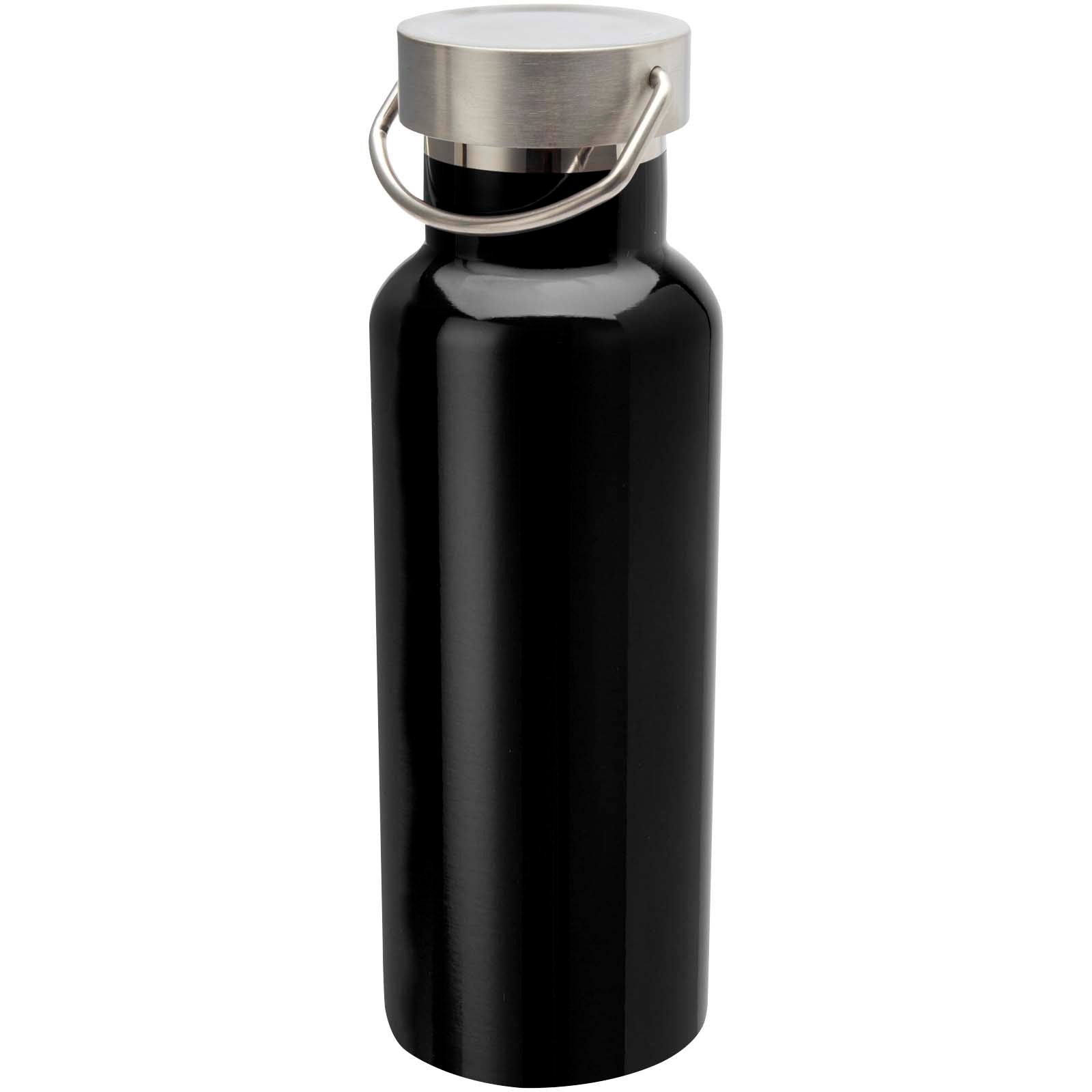 Thor 500 ml RCS-zertifizierte Trinkflasche aus Edelstahl – Schwarz