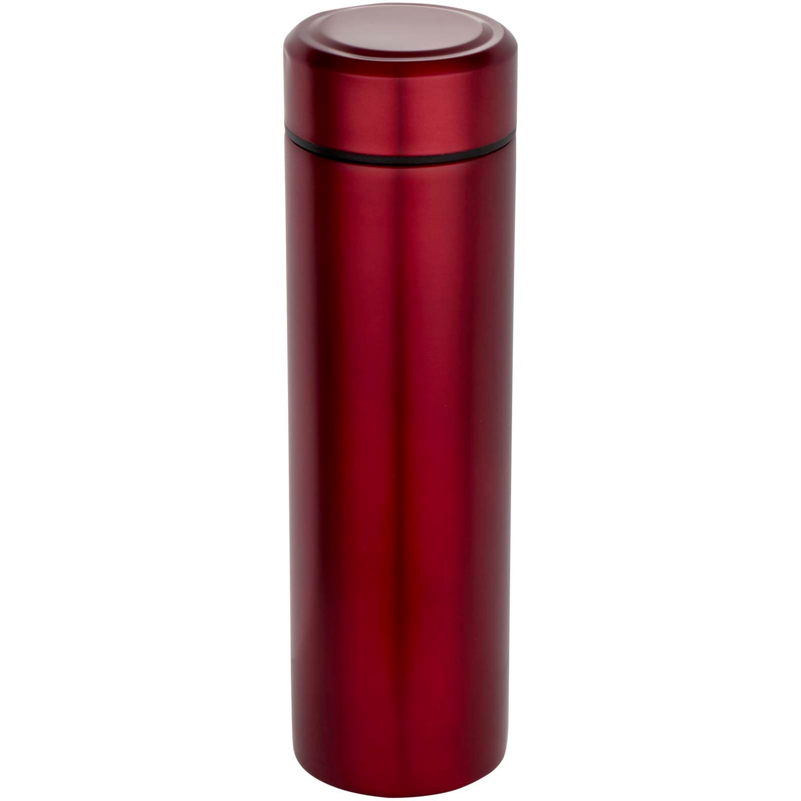 Taylor 450 ml Doppelwand Isolierflasche aus Edelstahl mit Teesieb – Rot