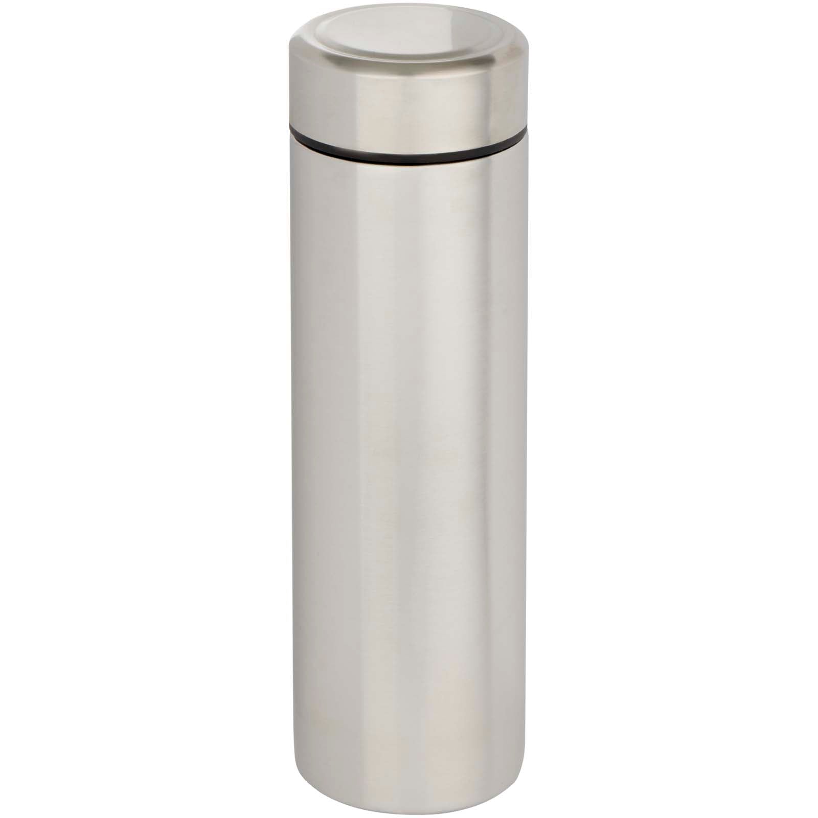 Taylor 450 ml Doppelwand Isolierflasche aus Edelstahl mit Teesieb – Mattsilber