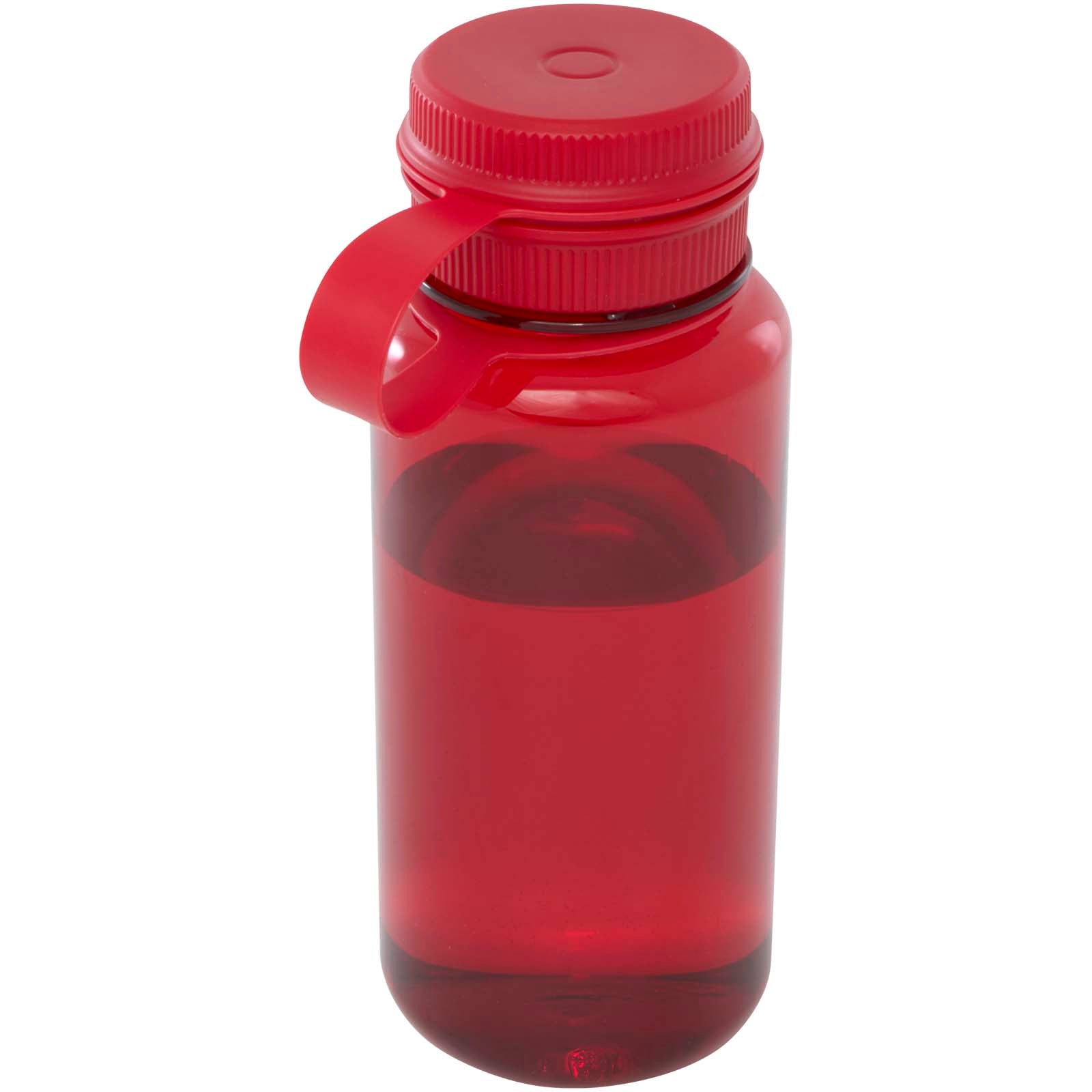 Ryder 900 ml RCS-zertifizierte RPET-Sportflasche mit Multifunktionsdeckel – Rot